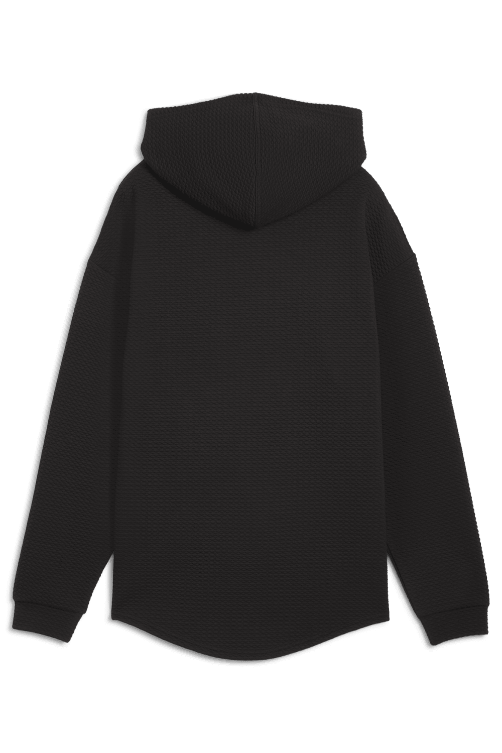 Puma-Q4 Studio Textured Hoody Puma Black-Sweatshirts & Hoodies-6-Milagron.com