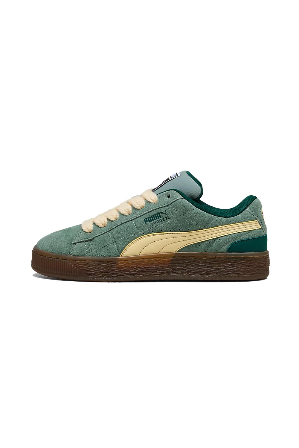 Puma-Suede XL SK8TE Wrld Green Moon-Creamy Va-Sneakers-3-Milagron.com