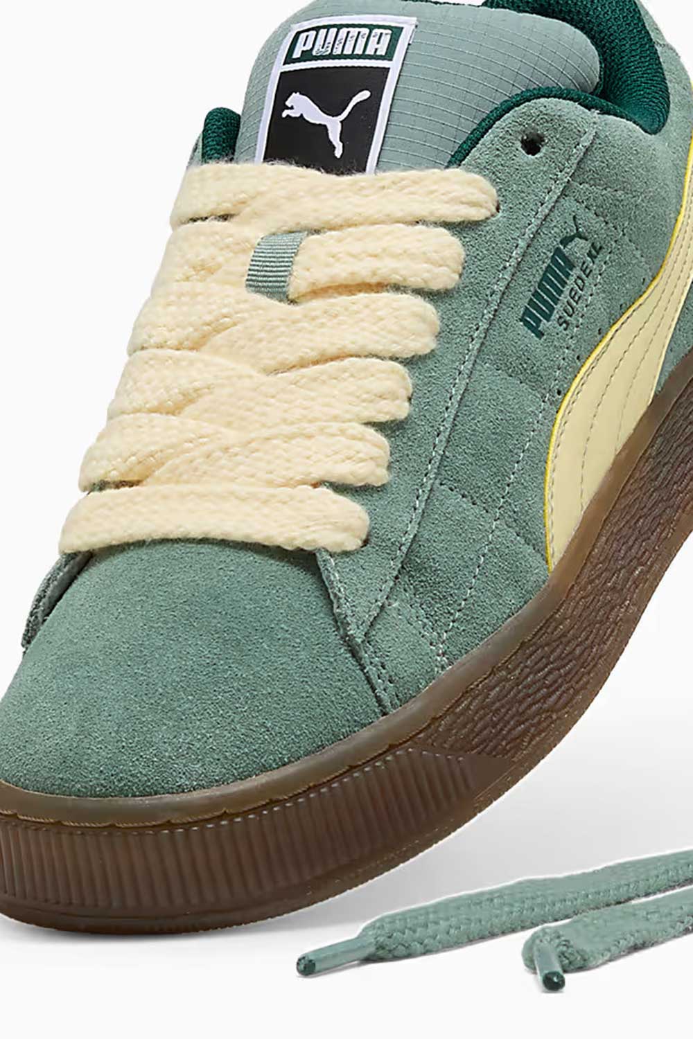 Puma-Suede XL SK8TE Wrld Green Moon-Creamy Va-Sneakers-5-Milagron.com