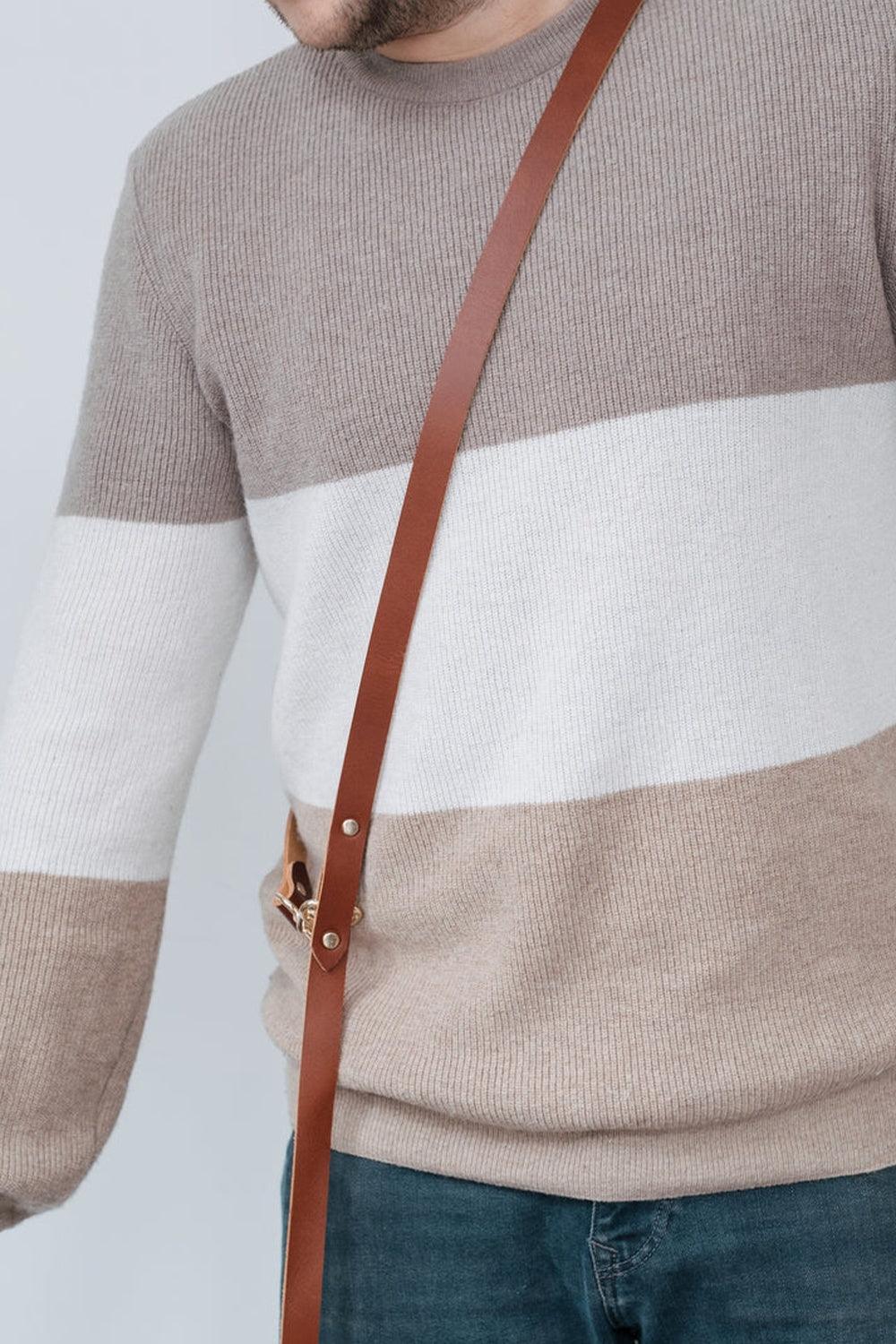 Pups & Itchy-Hands-Free Gezdirme Kayışı - Konyak-Köpek-3-Milagron.com