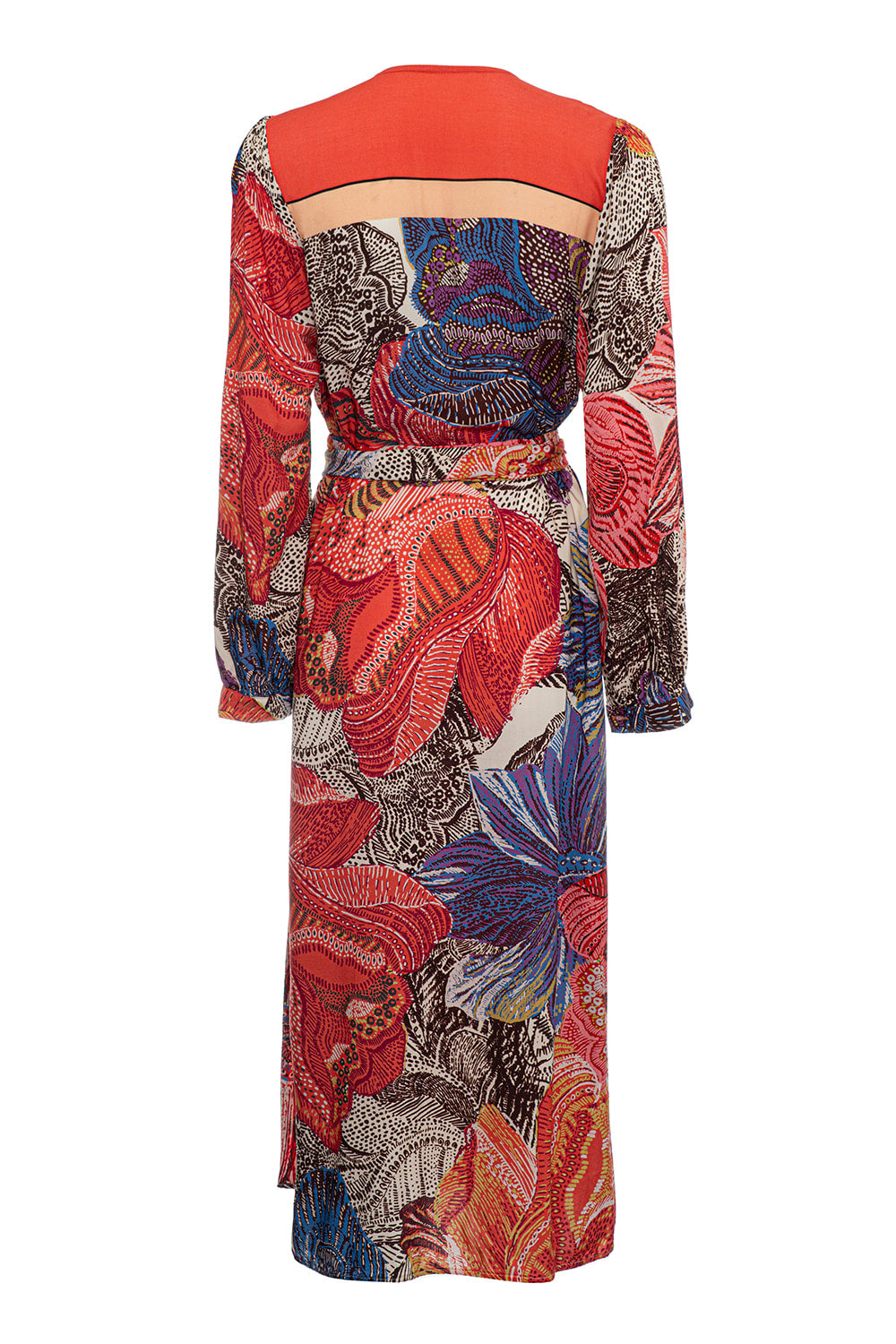 Pure Paris-Blooming Garden Belden Bağlamalı Elbise-Elbise-2-Milagron.com