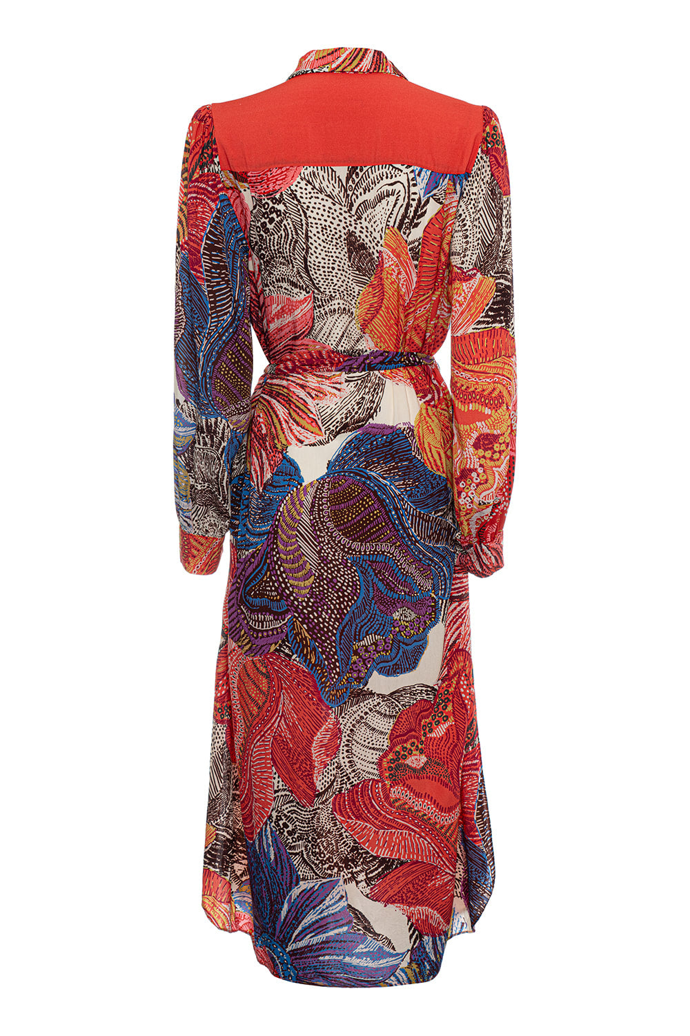 Pure Paris-Blooming Garden Gömlek Elbise-Elbise-2-Milagron.com