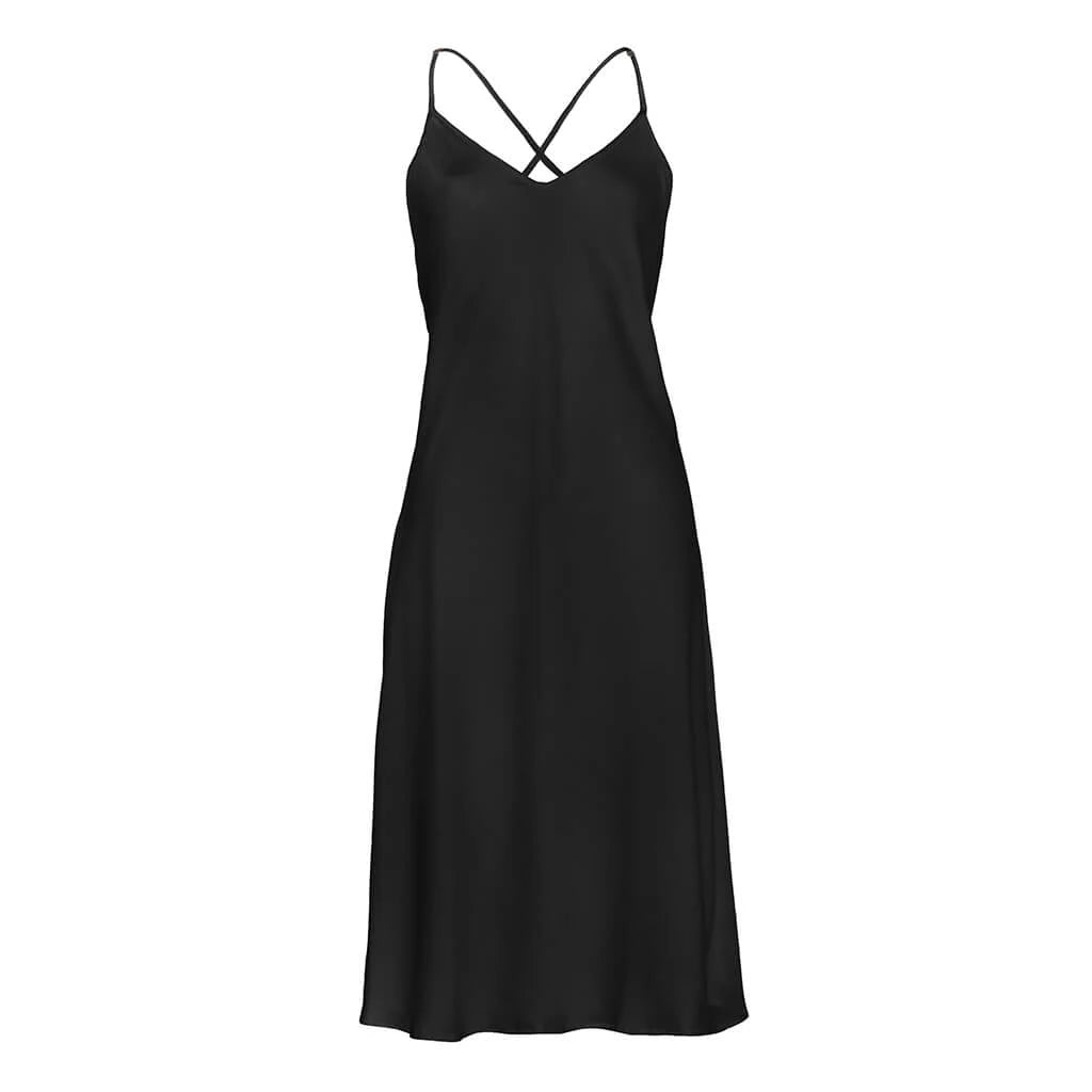 Pure Paris-Celine İpek Saten Askılı Gecelik-Gecelik-1-Milagron.com