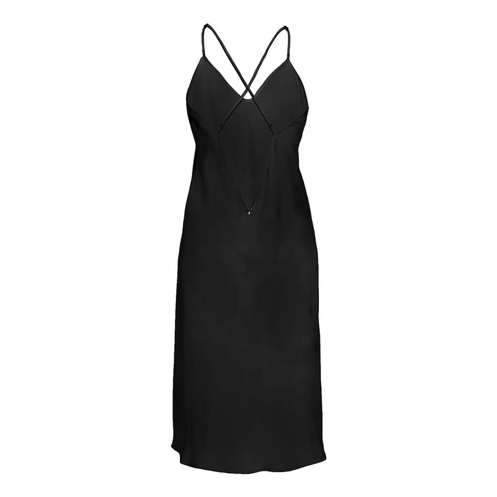 Pure Paris-Celine İpek Saten Askılı Gecelik-Gecelik-2-Milagron.com