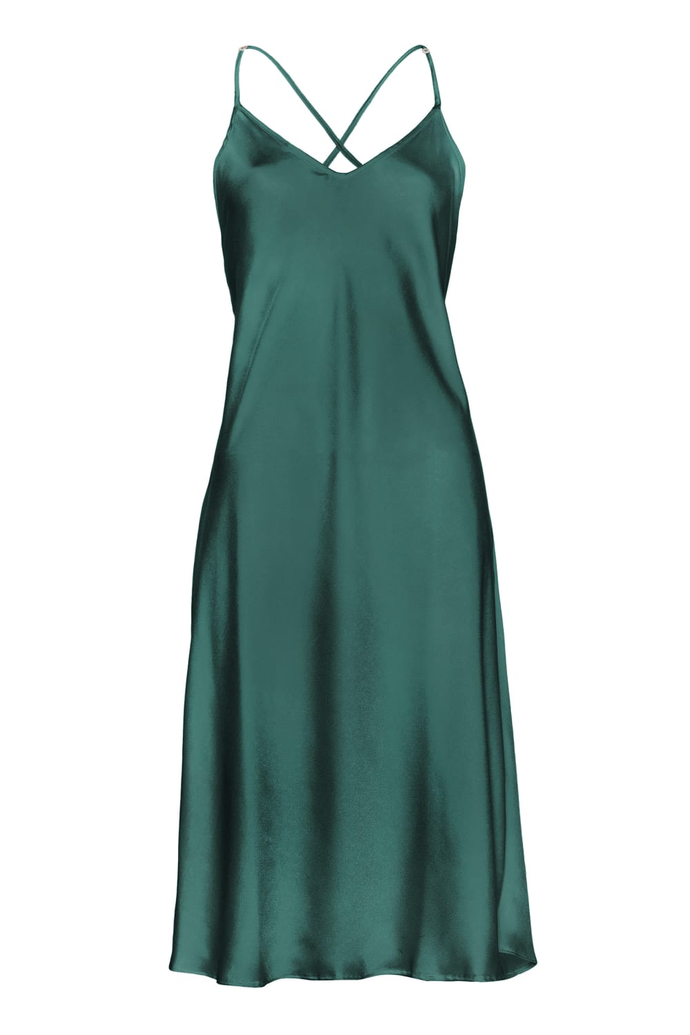 Pure Paris-Celine İpek Saten Gecelik - Yeşi̇l-Gecelik-1-Milagron.com