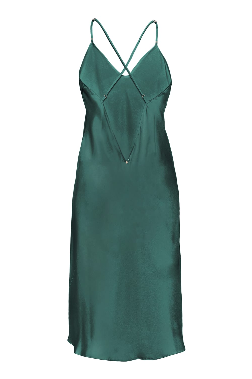 Pure Paris-Celine İpek Saten Gecelik - Yeşi̇l-Gecelik-2-Milagron.com