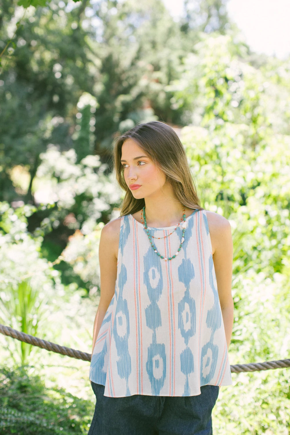 Pure Paris-Chora Kolsuz Keten Bluz-Bluz-1-Milagron.com