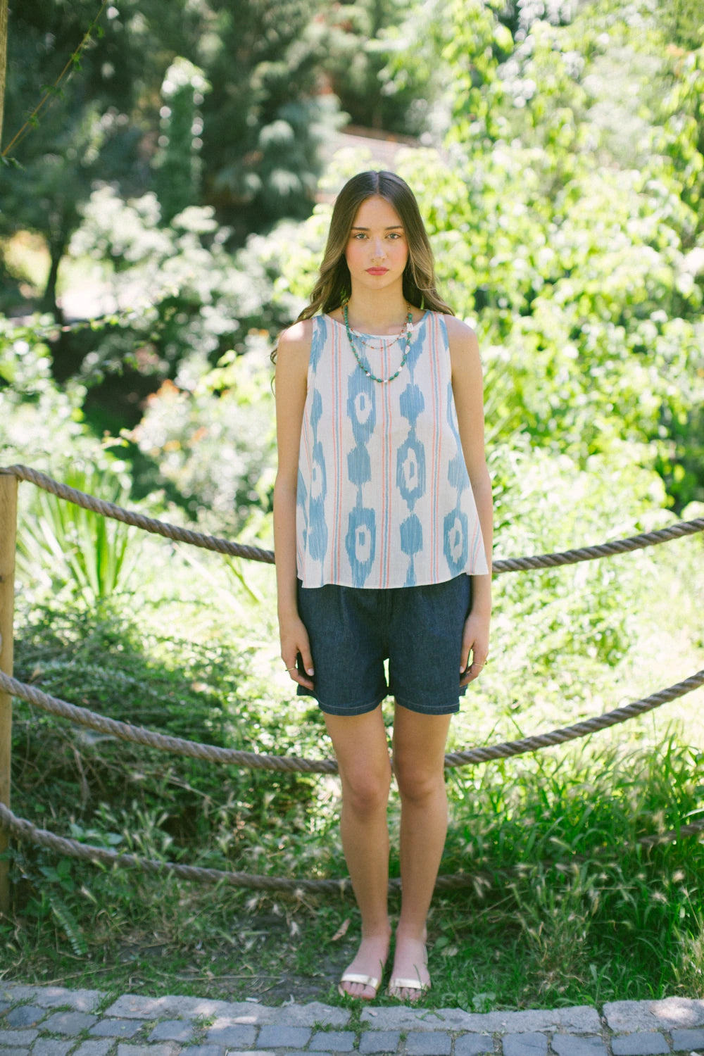 Pure Paris-Chora Kolsuz Keten Bluz-Bluz-2-Milagron.com
