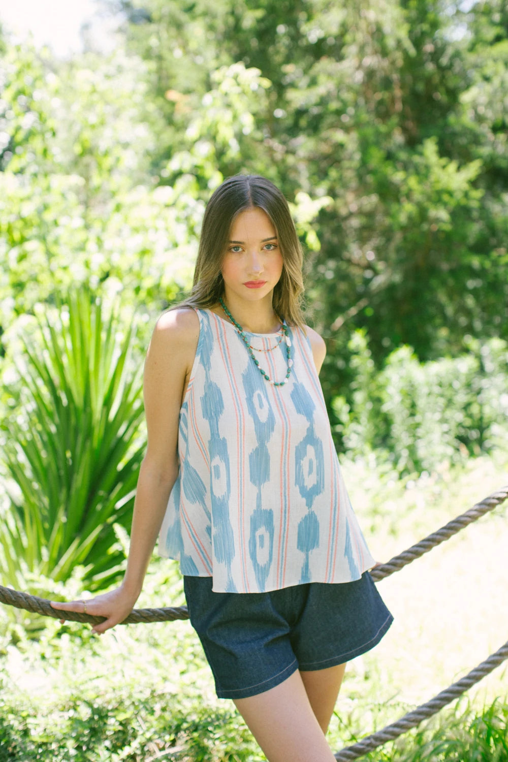 Pure Paris-Chora Kolsuz Keten Bluz-Bluz-9-Milagron.com