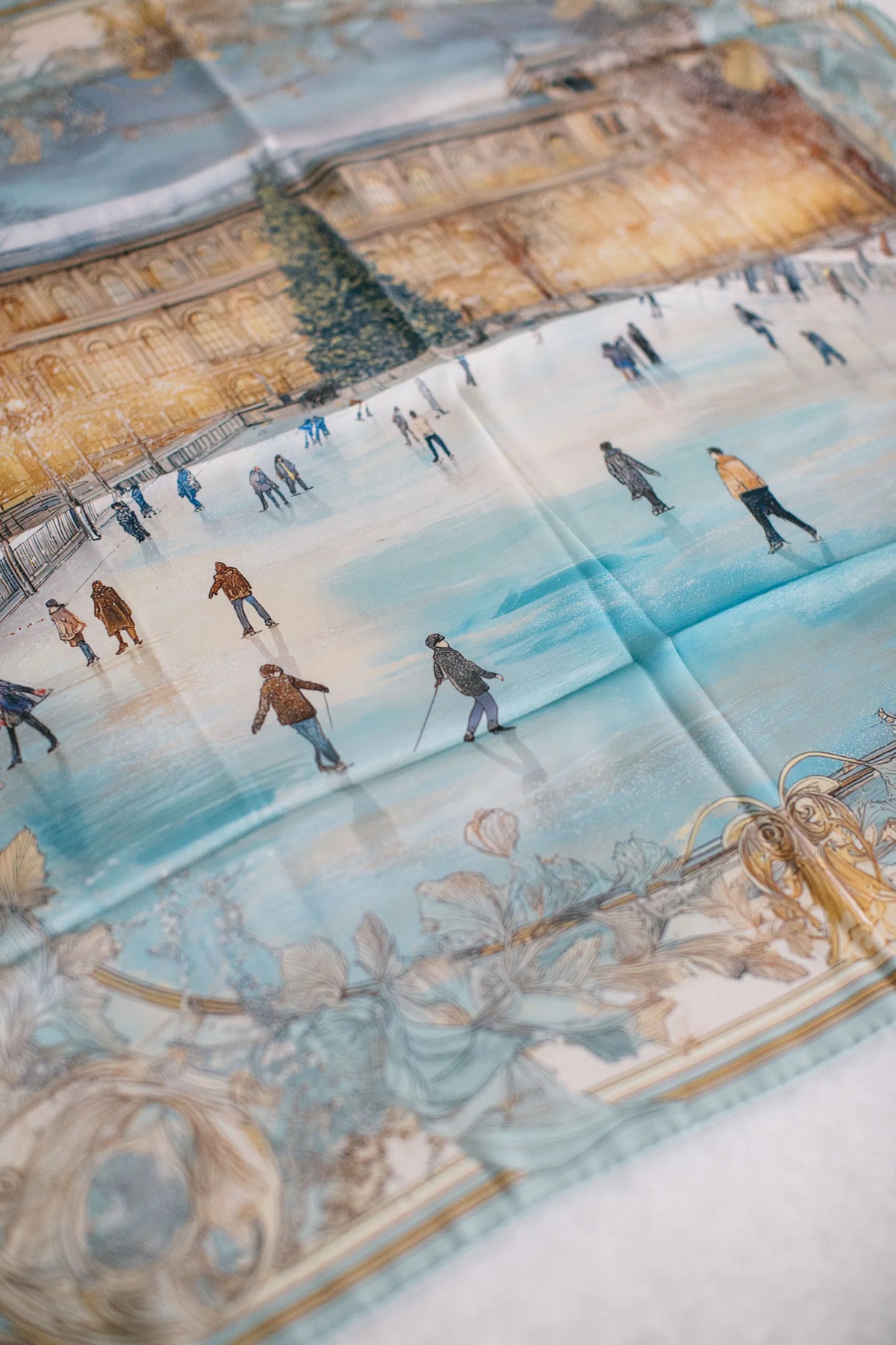 Pure Paris-Christmas Skating İpek Fular-Şal & Fular-3-Milagron.com