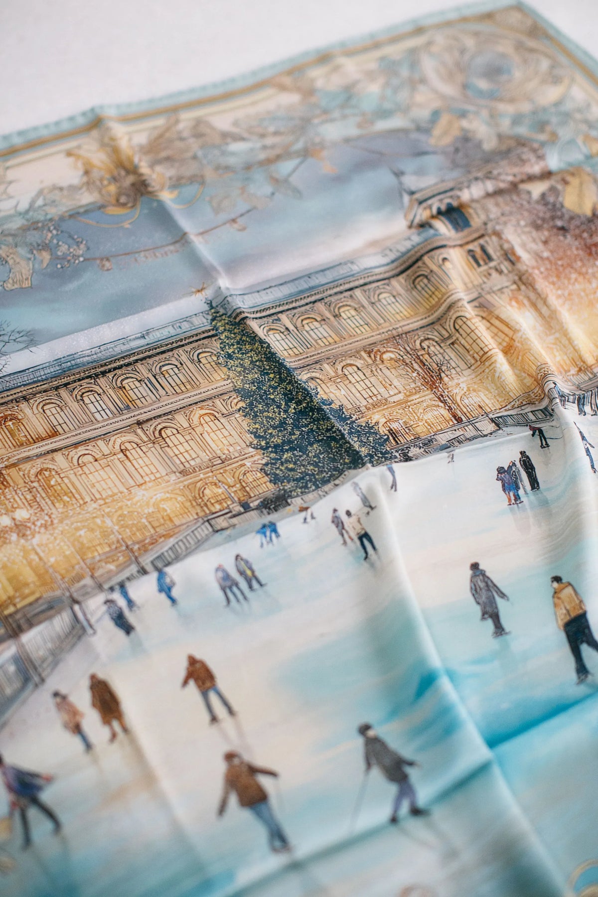 Pure Paris-Christmas Skating İpek Fular-Şal & Fular-4-Milagron.com