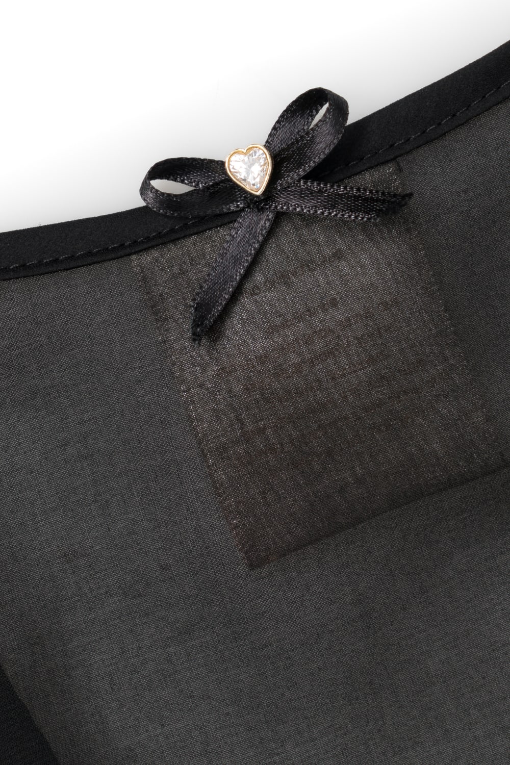 Pure Paris-Helene İpek Şifon Sabahlık - Siyah-Sabahlık-3-Milagron.com