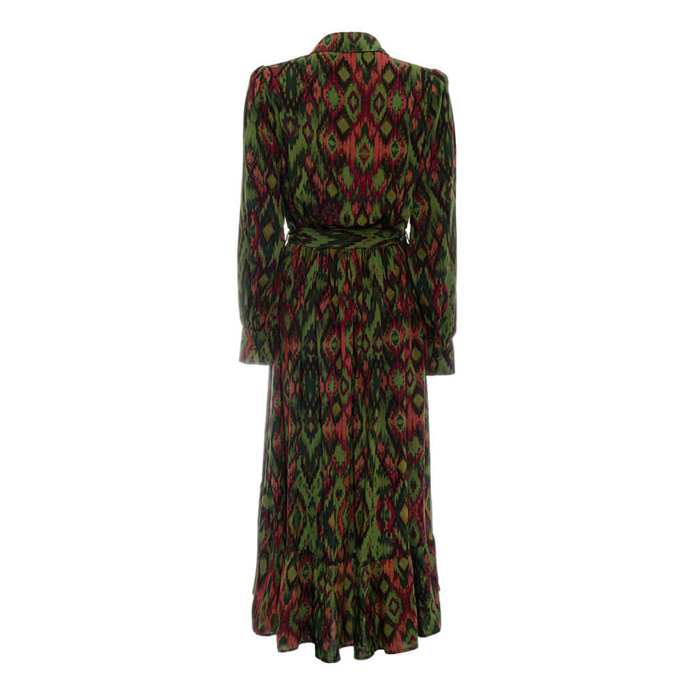 Pure Paris-Ikat Uzun Elbise-Elbise-2-Milagron.com