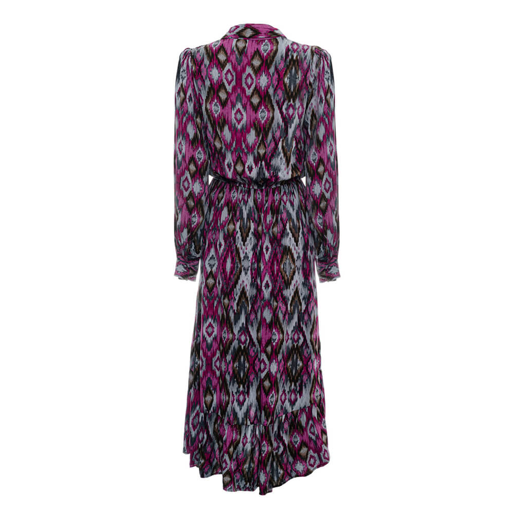 Pure Paris-Ikat Uzun Elbise-Elbise-8-Milagron.com