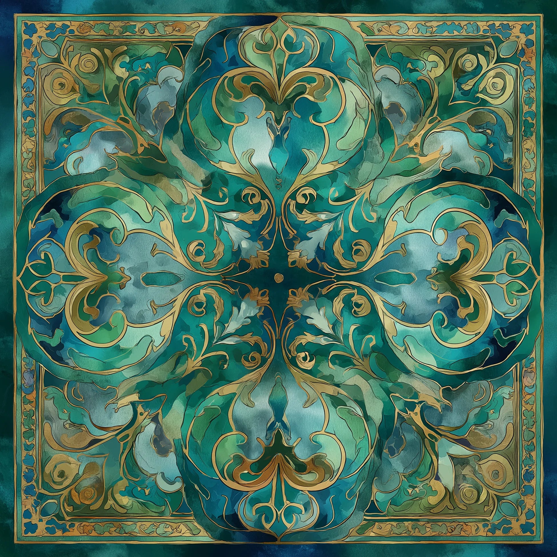 Jade Reverie İpek Fular