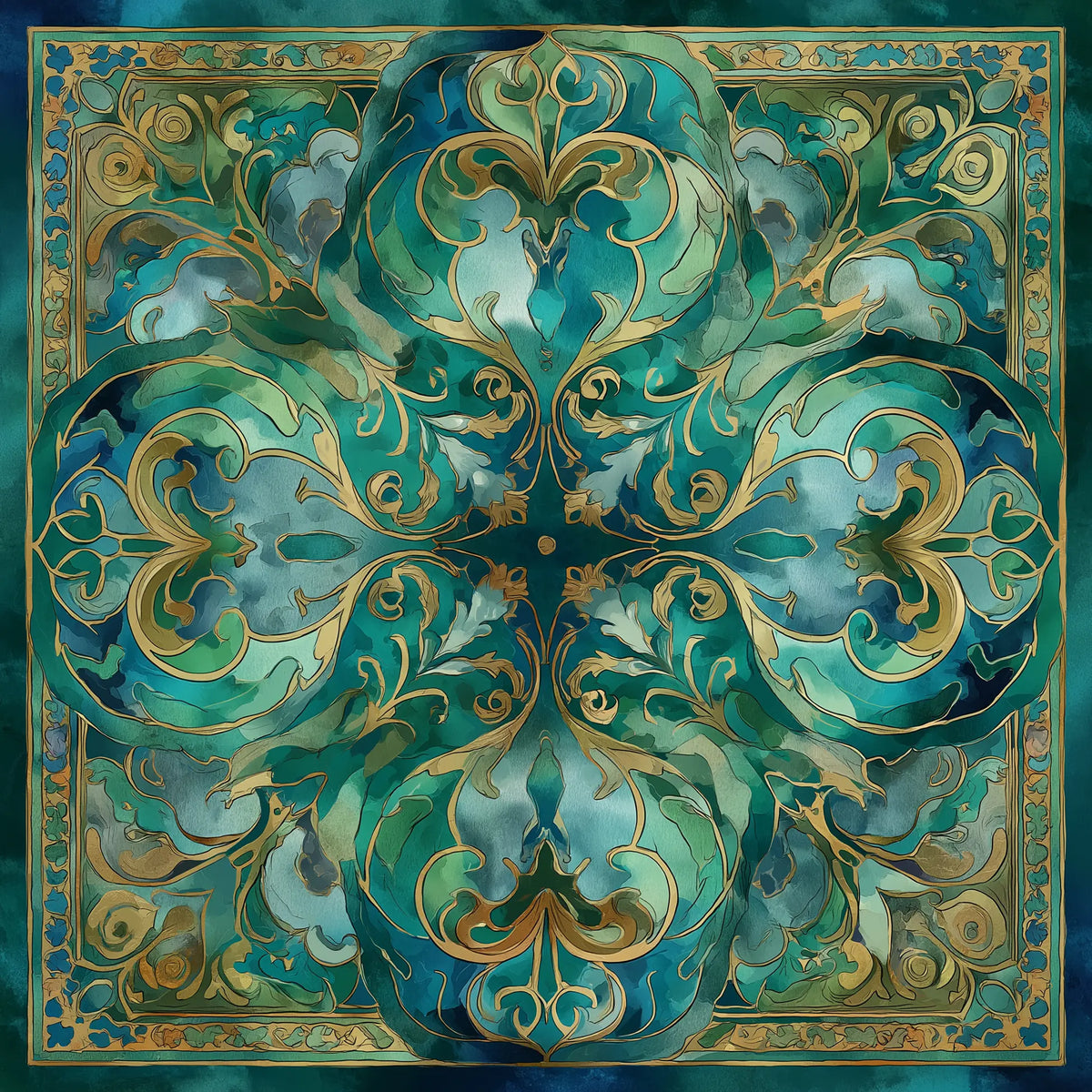 Pure Paris-Jade Reverie İpek Fular-Şal & Fular-1-Milagron.com
