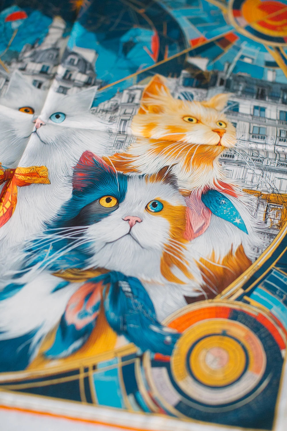 Pure Paris-La Ville Des Chats İpek Fular-Şal & Fular-3-Milagron.com