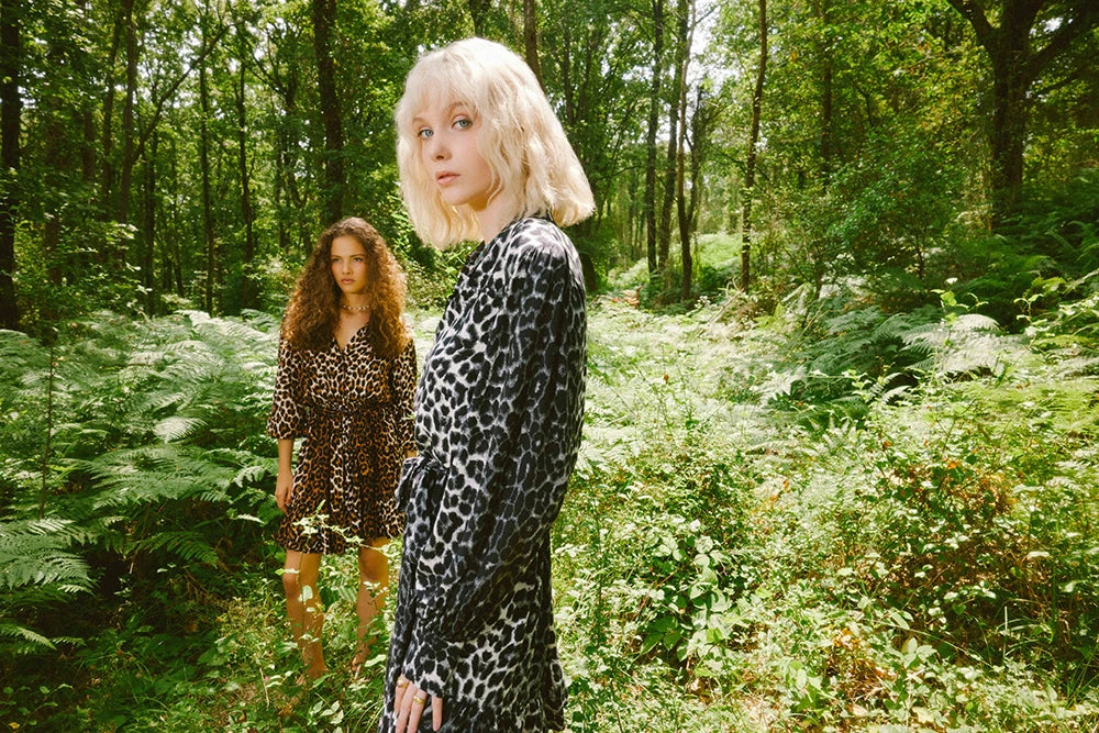 Pure Paris-Leopar Fırfırlı Mini Elbise-Elbise-12-Milagron.com