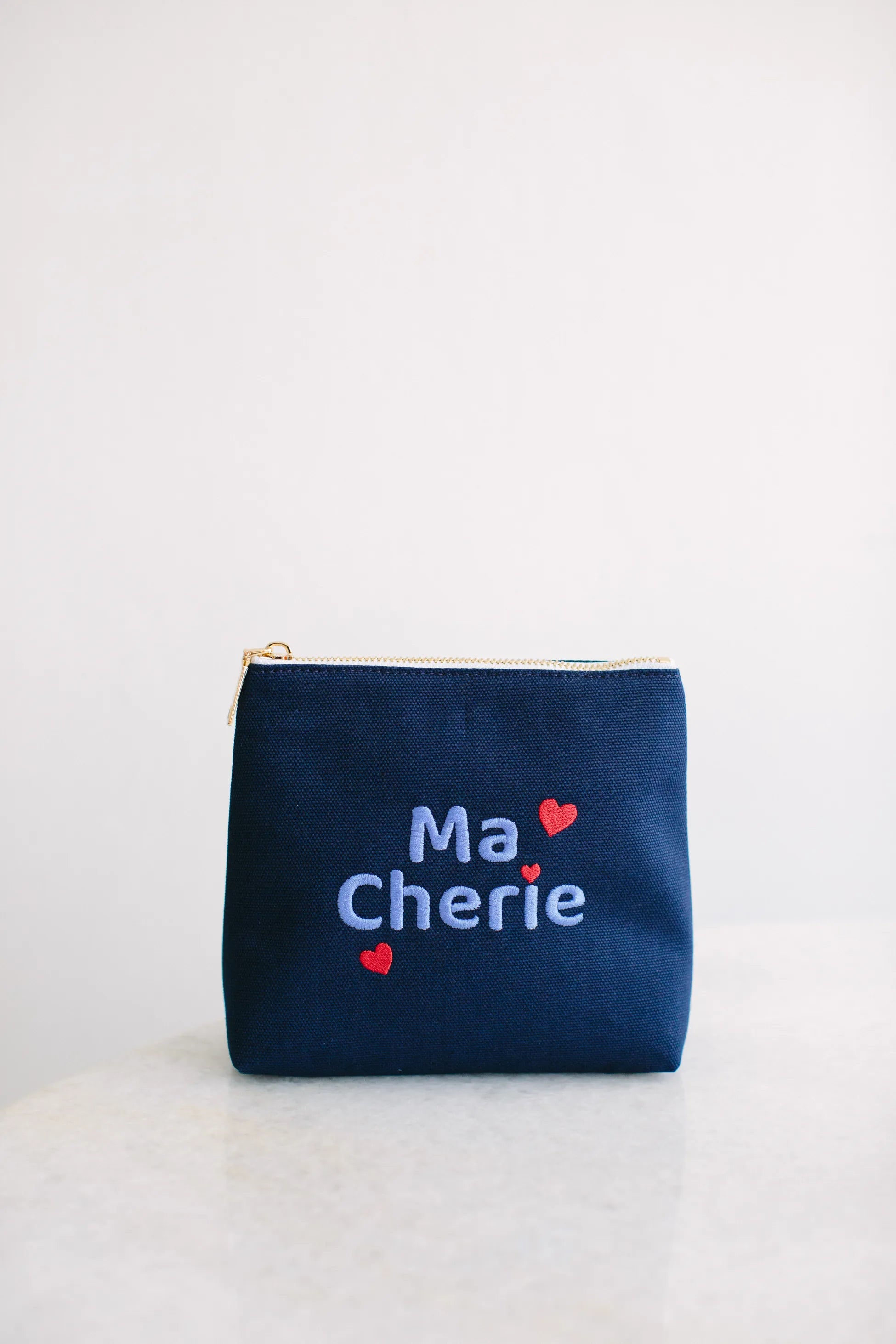 Pure Paris-Ma Chérie Kozmetik & Seyahat Çantası – Lacivert-Makyaj Çantası-1-Milagron.com