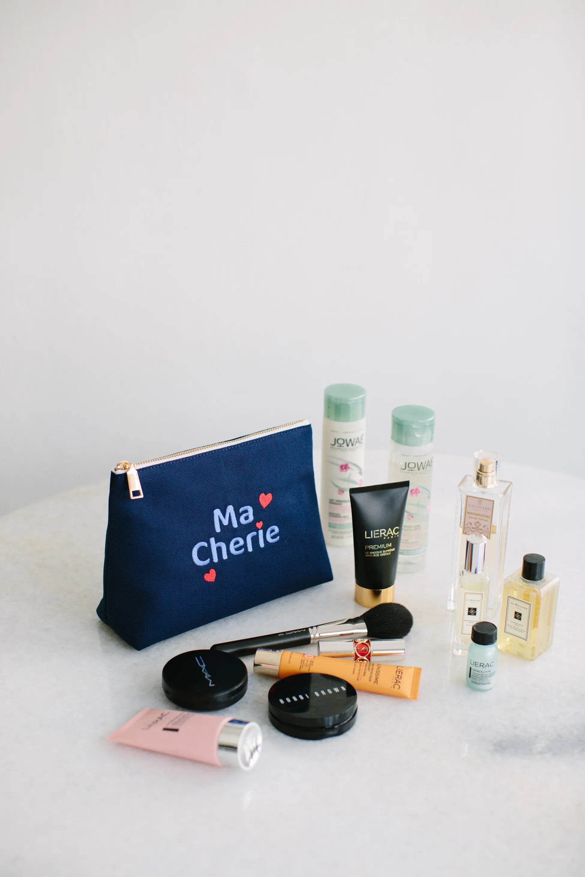 Pure Paris-Ma Chérie Kozmetik & Seyahat Çantası – Lacivert-Makyaj Çantası-9-Milagron.com