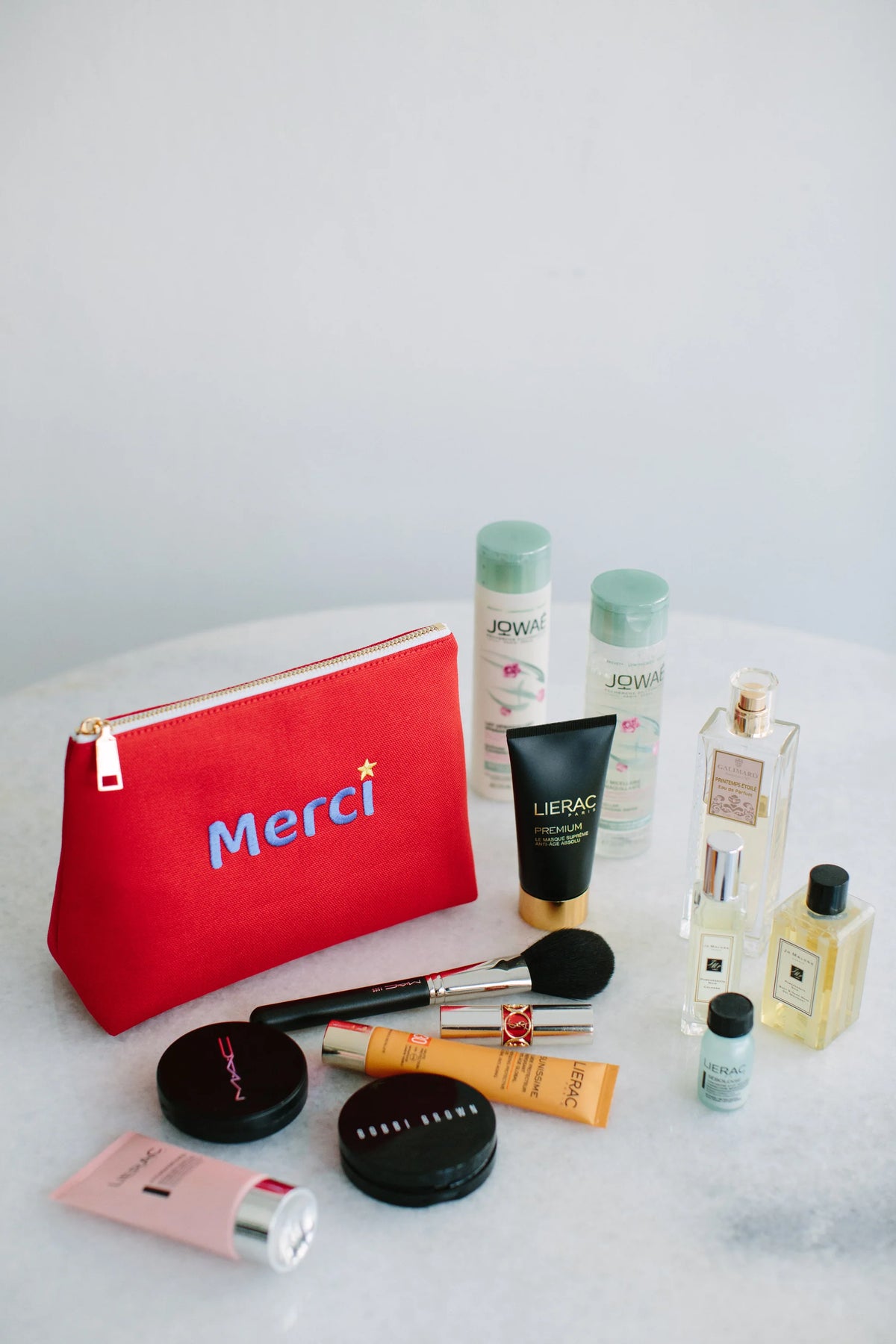 Pure Paris-Merci Kozmetik & Seyahat Çantası – Kırmızı-Makyaj Çantası-10-Milagron.com