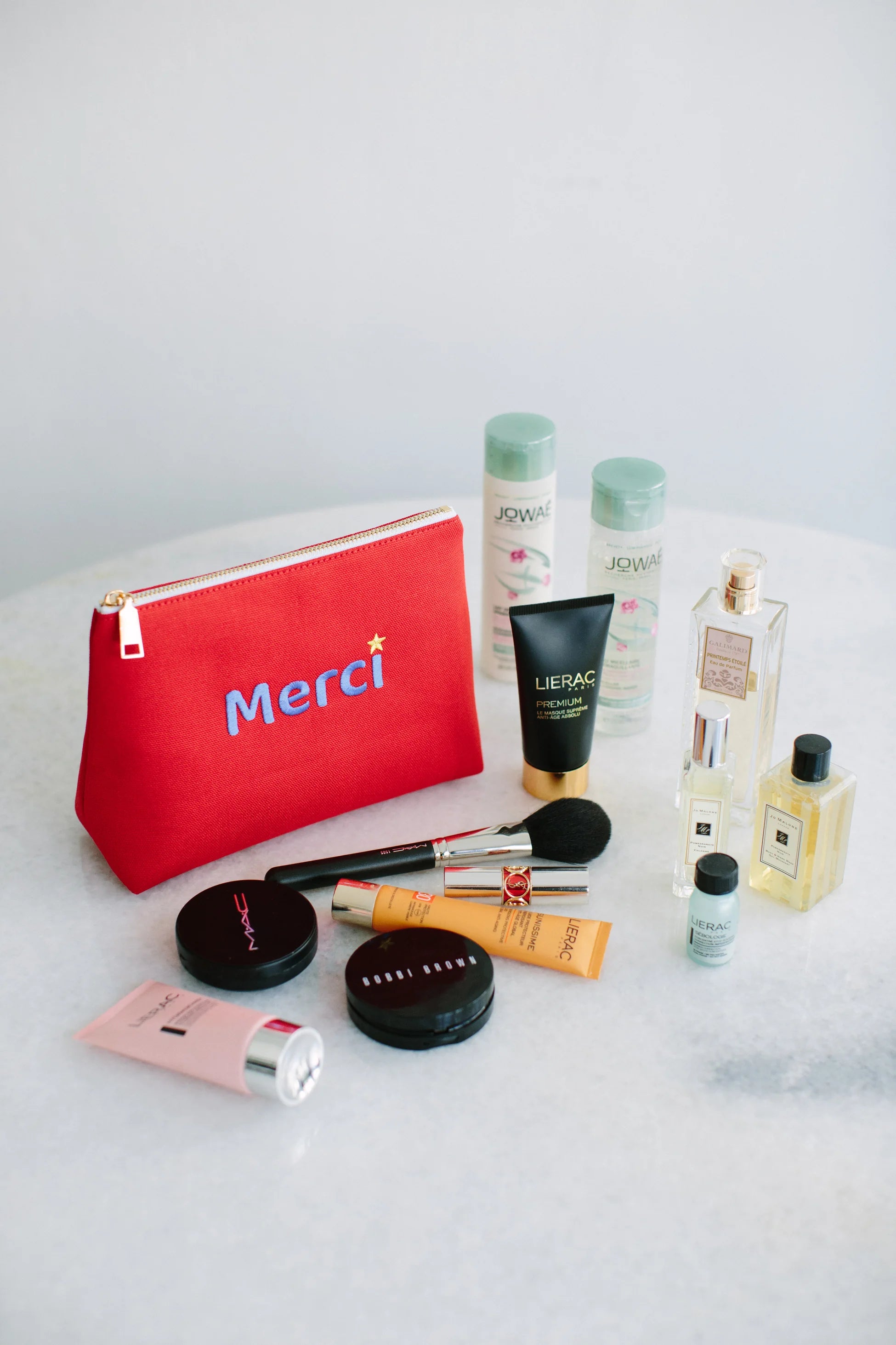 Pure Paris-Merci Kozmetik & Seyahat Çantası – Kırmızı-Makyaj Çantası-9-Milagron.com