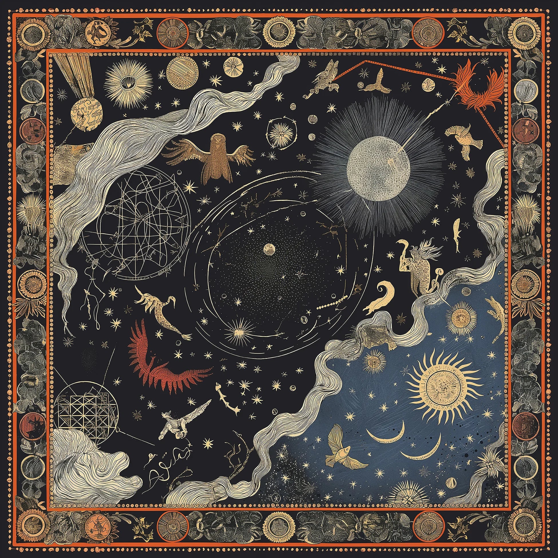 Noctis Solis İpek Fular