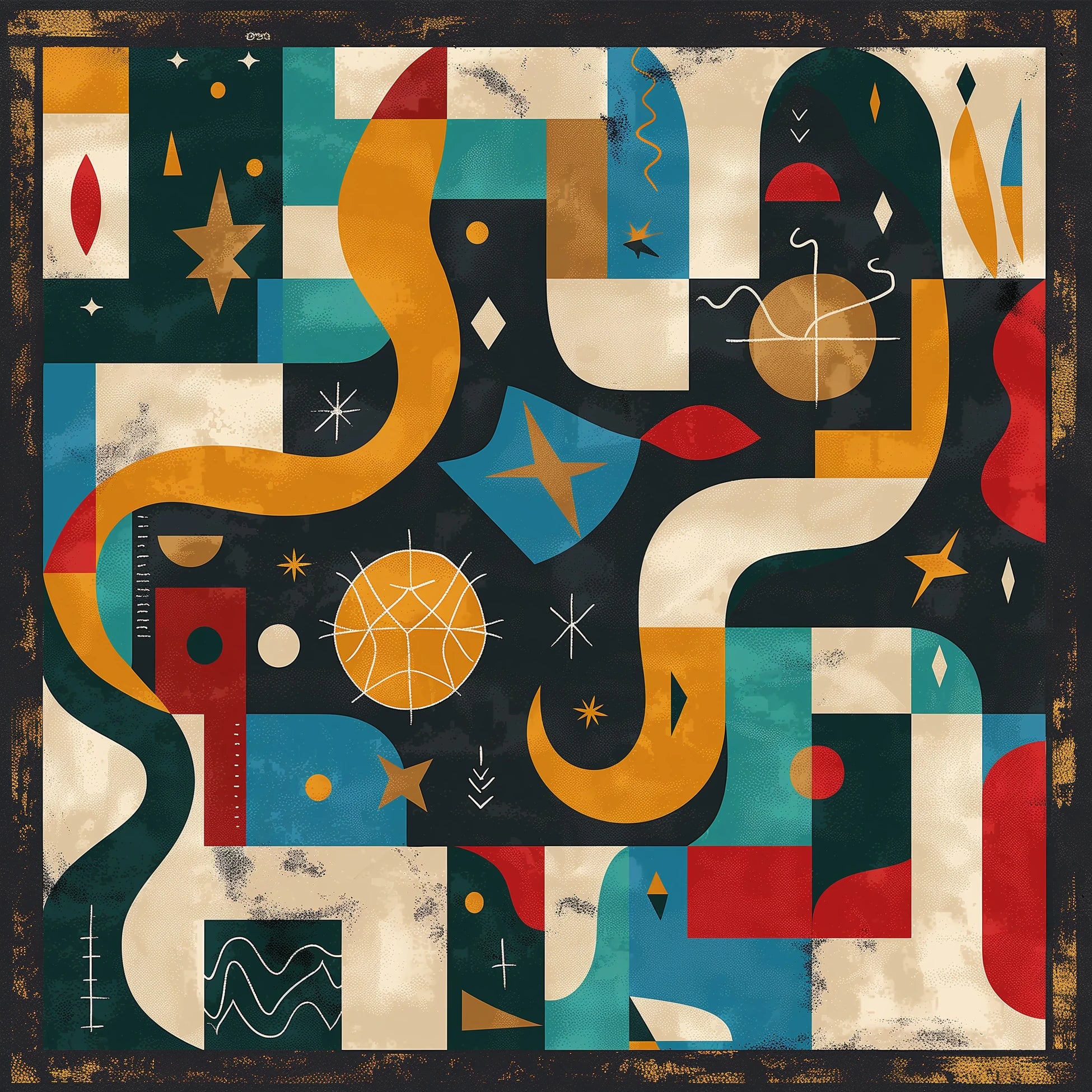 Orbital Path İpek Fular