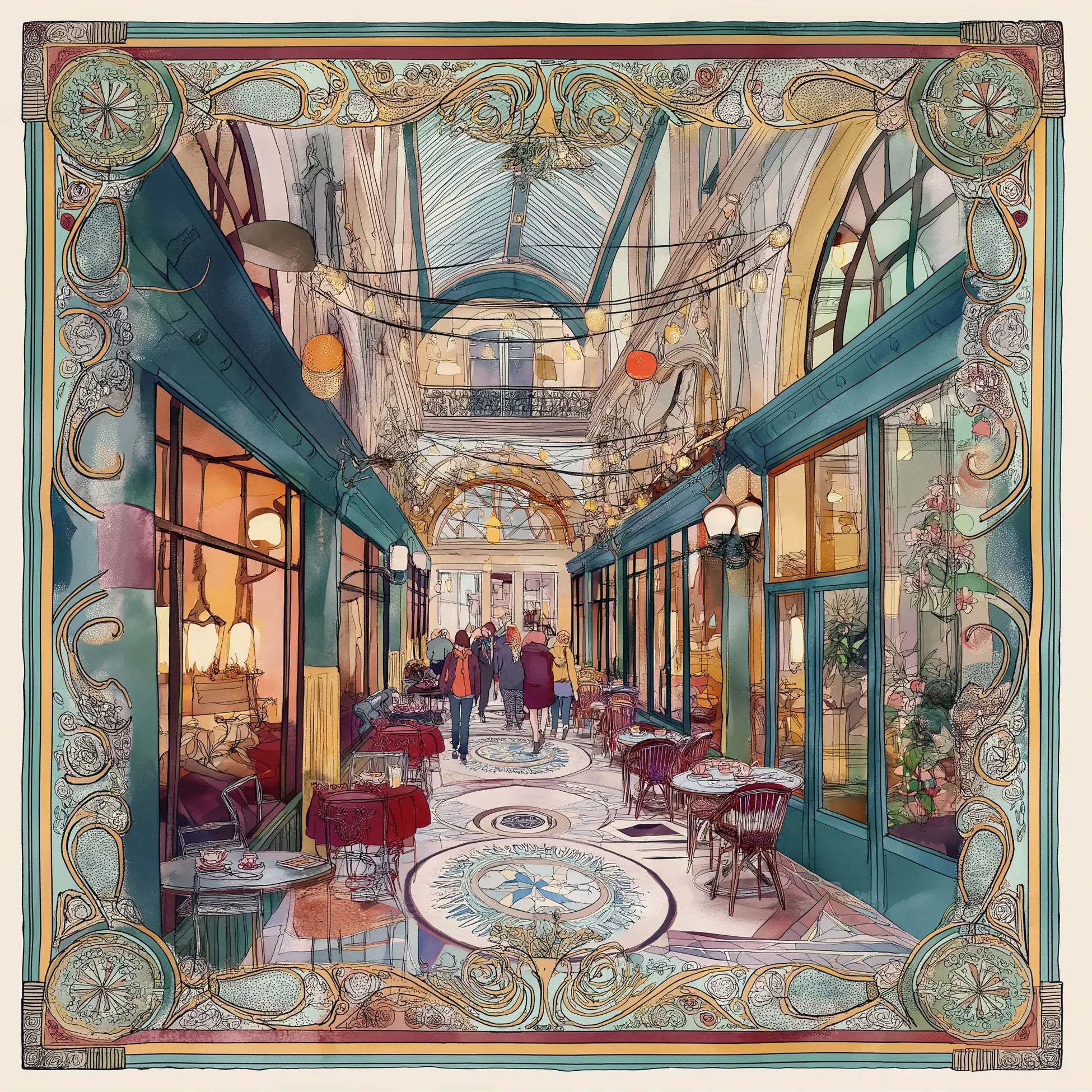 Pure Paris-Passage Rose İpek Fular-Şal & Fular-1-Milagron.com