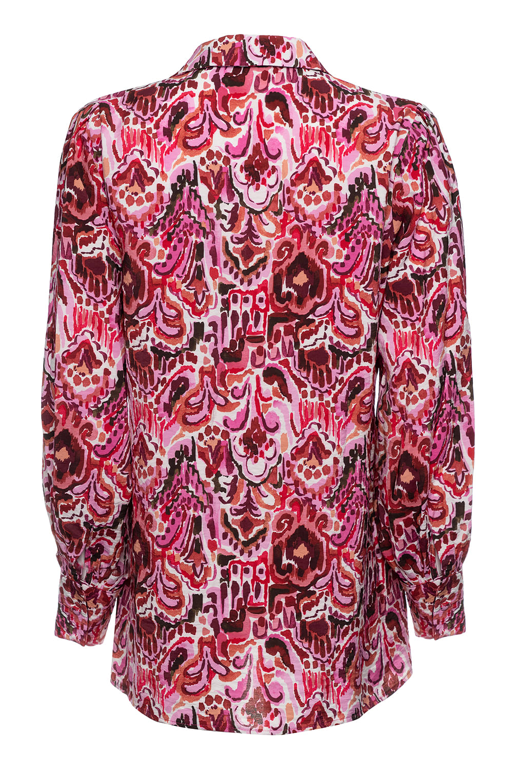 Pure Paris-Pink Bouquet Şort Gömlek Takım-Alt - Üst Takım-2-Milagron.com