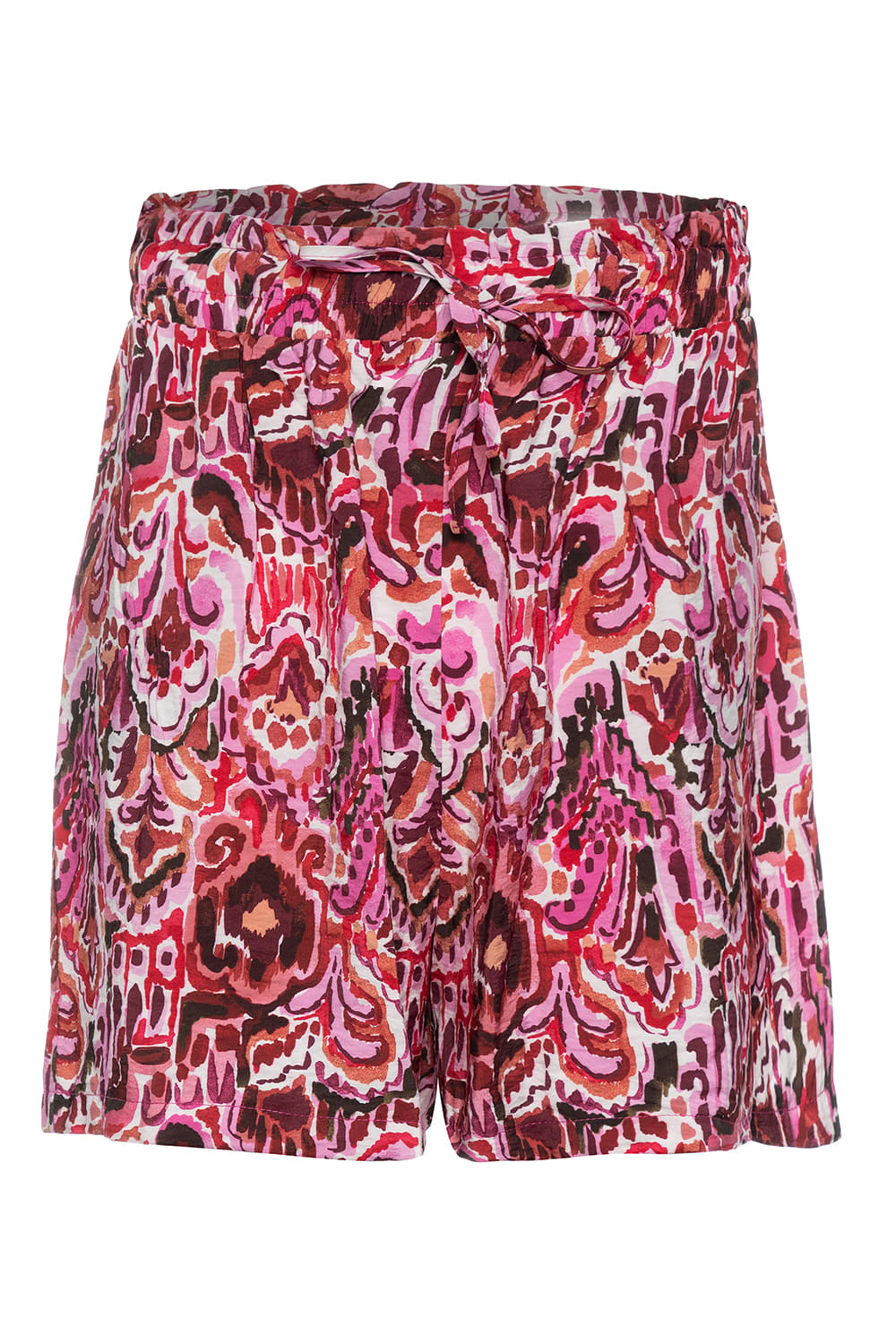 Pure Paris-Pink Bouquet Şort Gömlek Takım-Alt - Üst Takım-3-Milagron.com