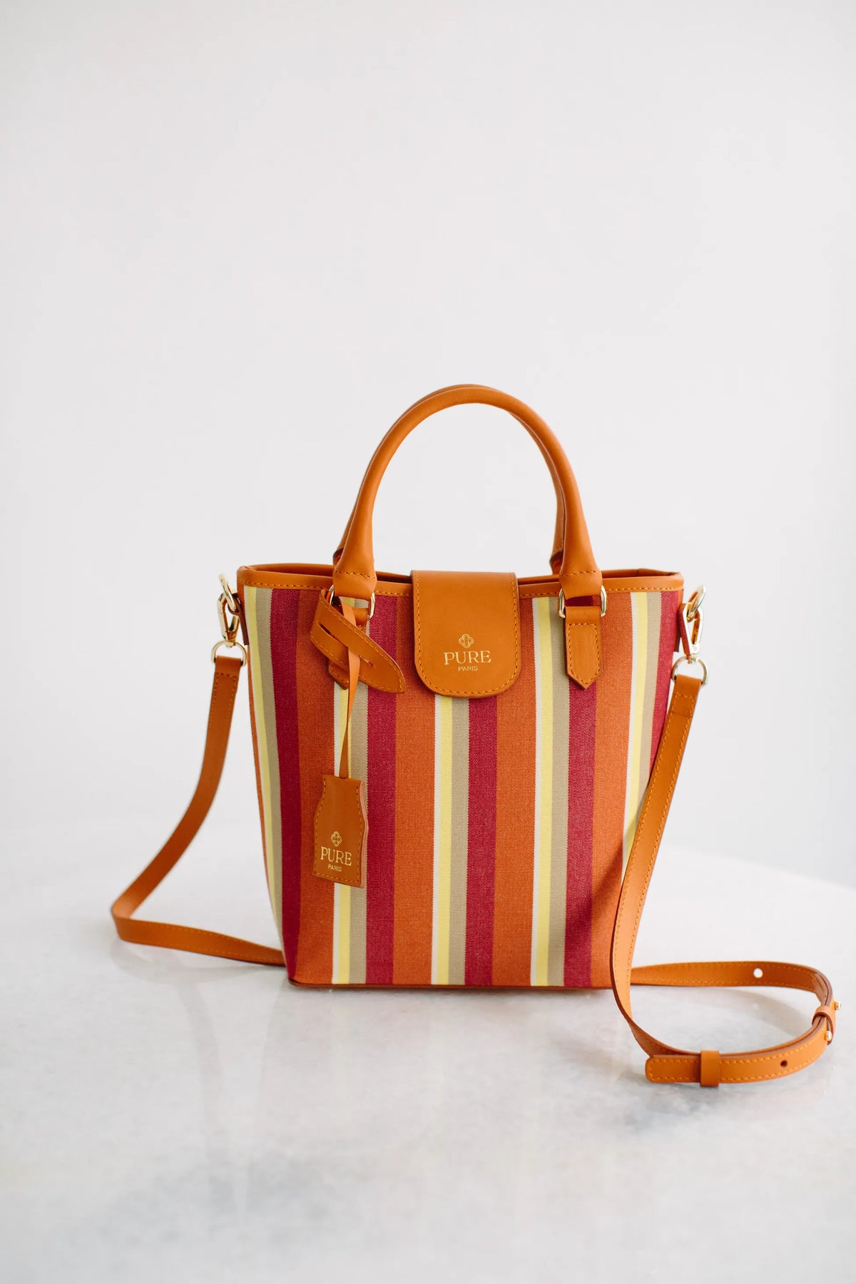 Pure Paris-Resort Tote Bag – Sunset Mauve-Omuz Çantası-1-Milagron.com
