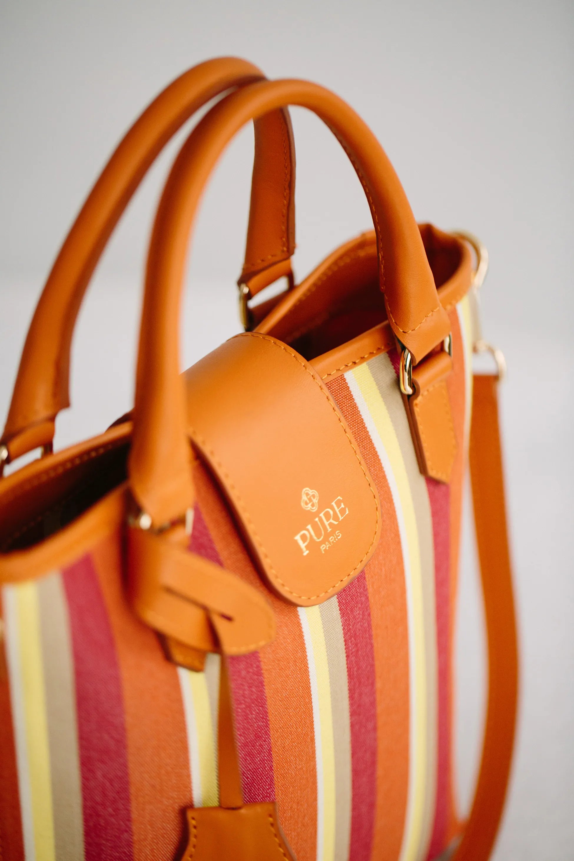 Pure Paris-Resort Tote Bag – Sunset Mauve-Omuz Çantası-6-Milagron.com