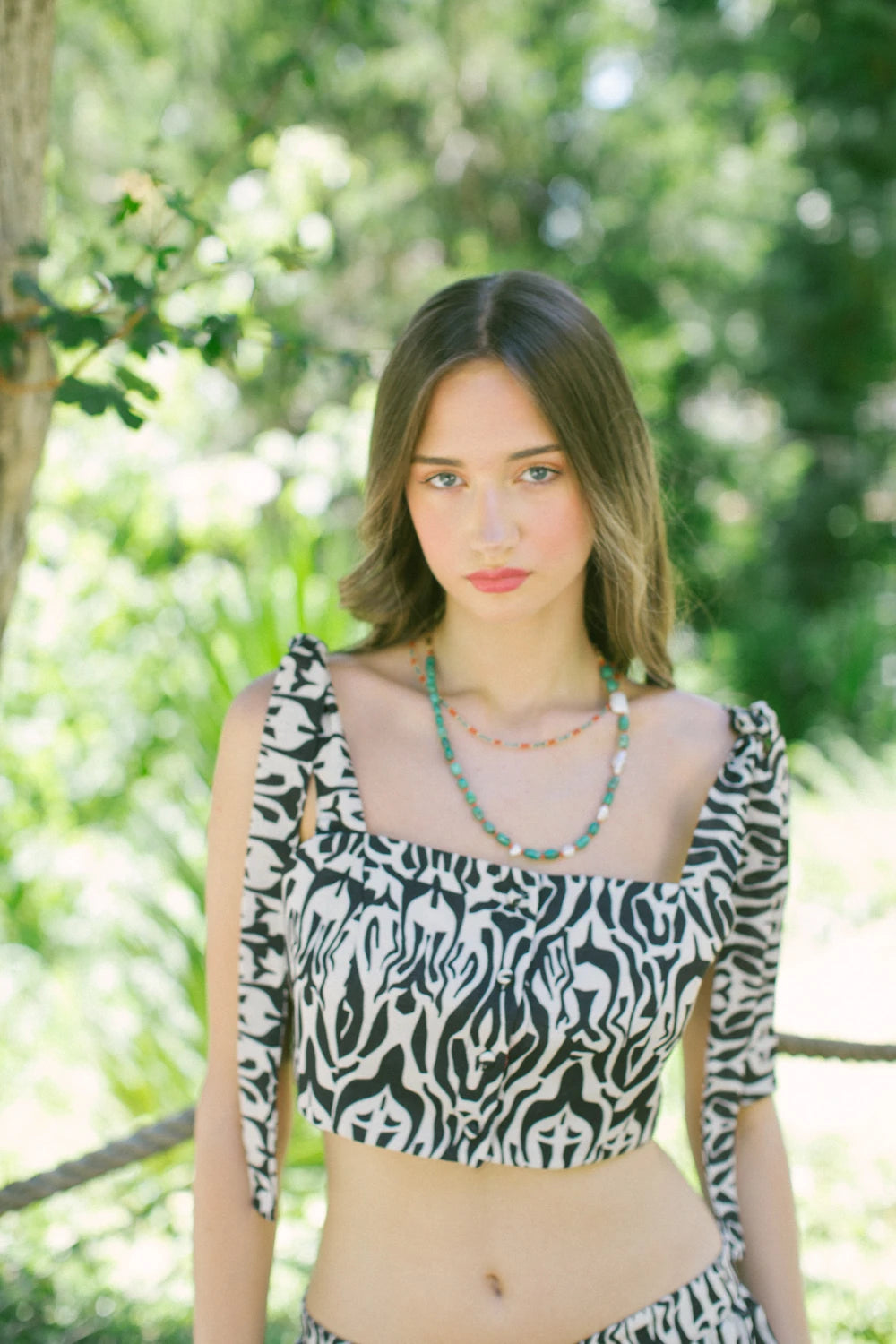 Safari Büstiyer Ve Midi Etek Takım