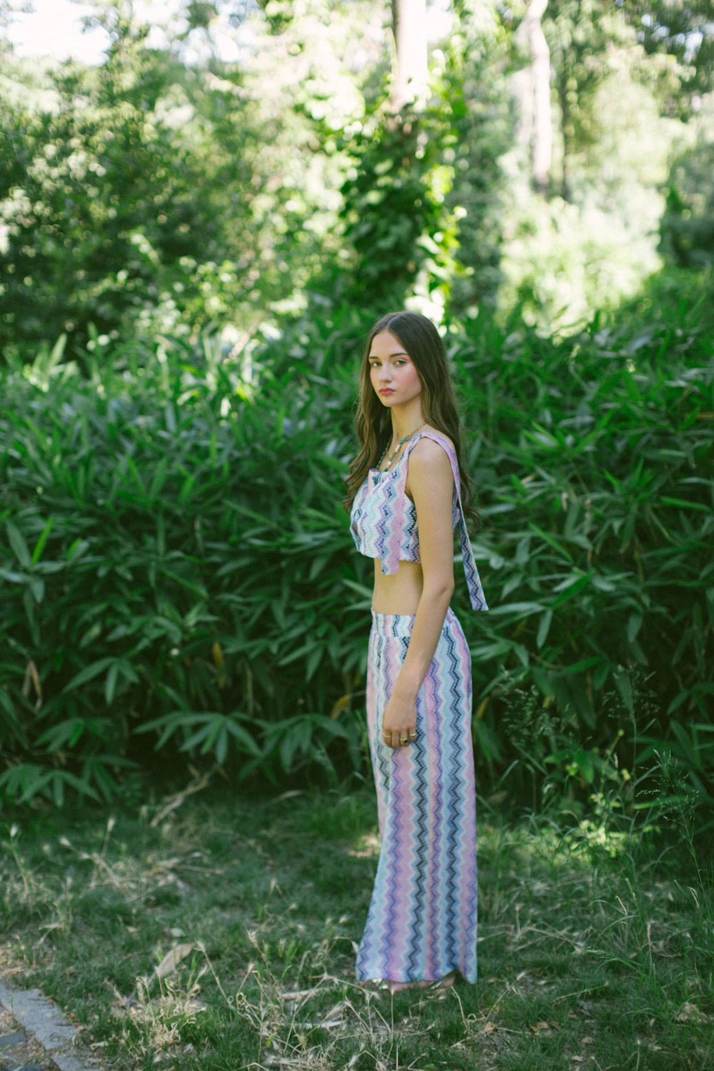 Skala Örgü Büstiyer Ve Pantolon Takım