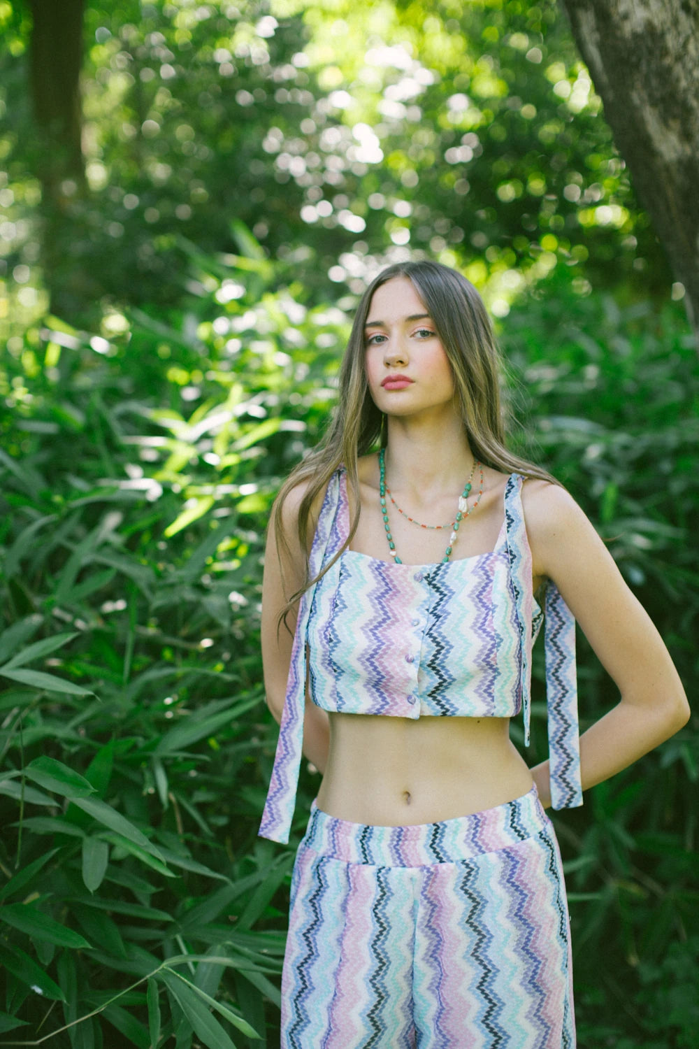 Skala Örgü Büstiyer Ve Pantolon Takım