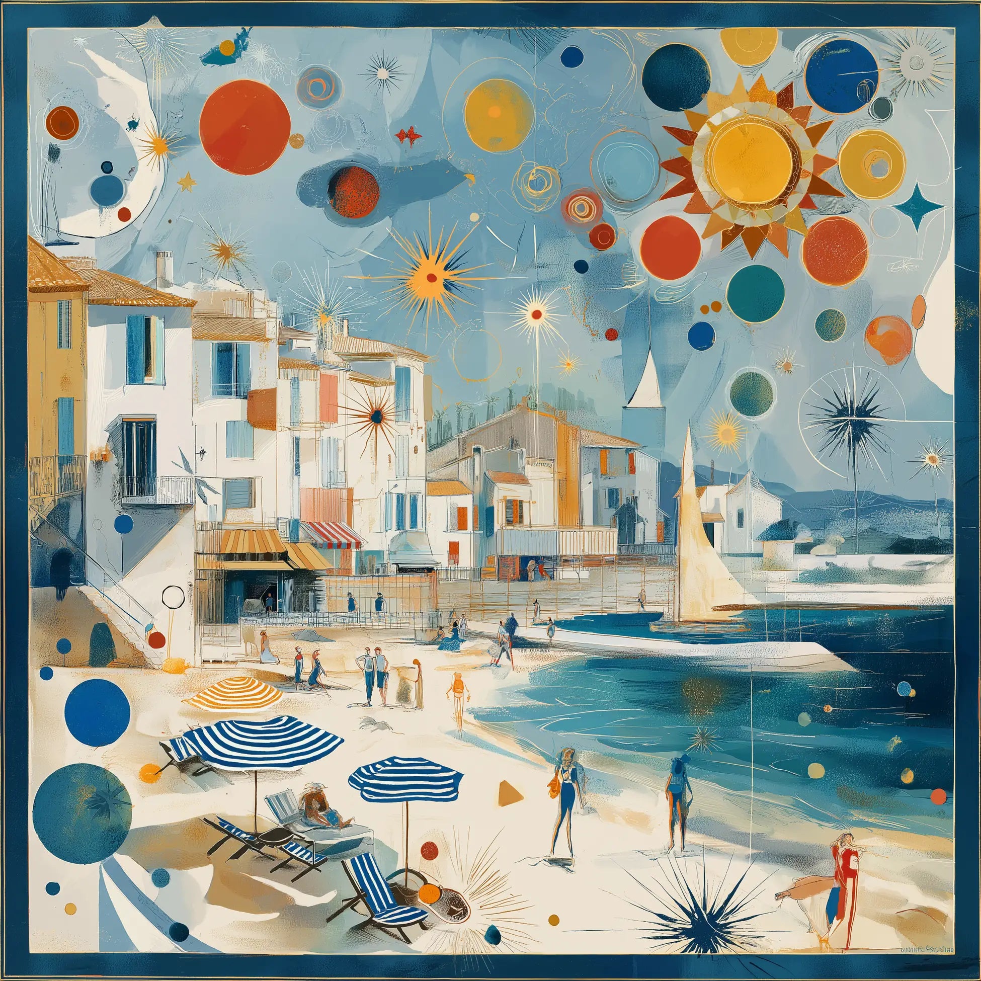 Soleil De Saint-Tropez İpek Fular