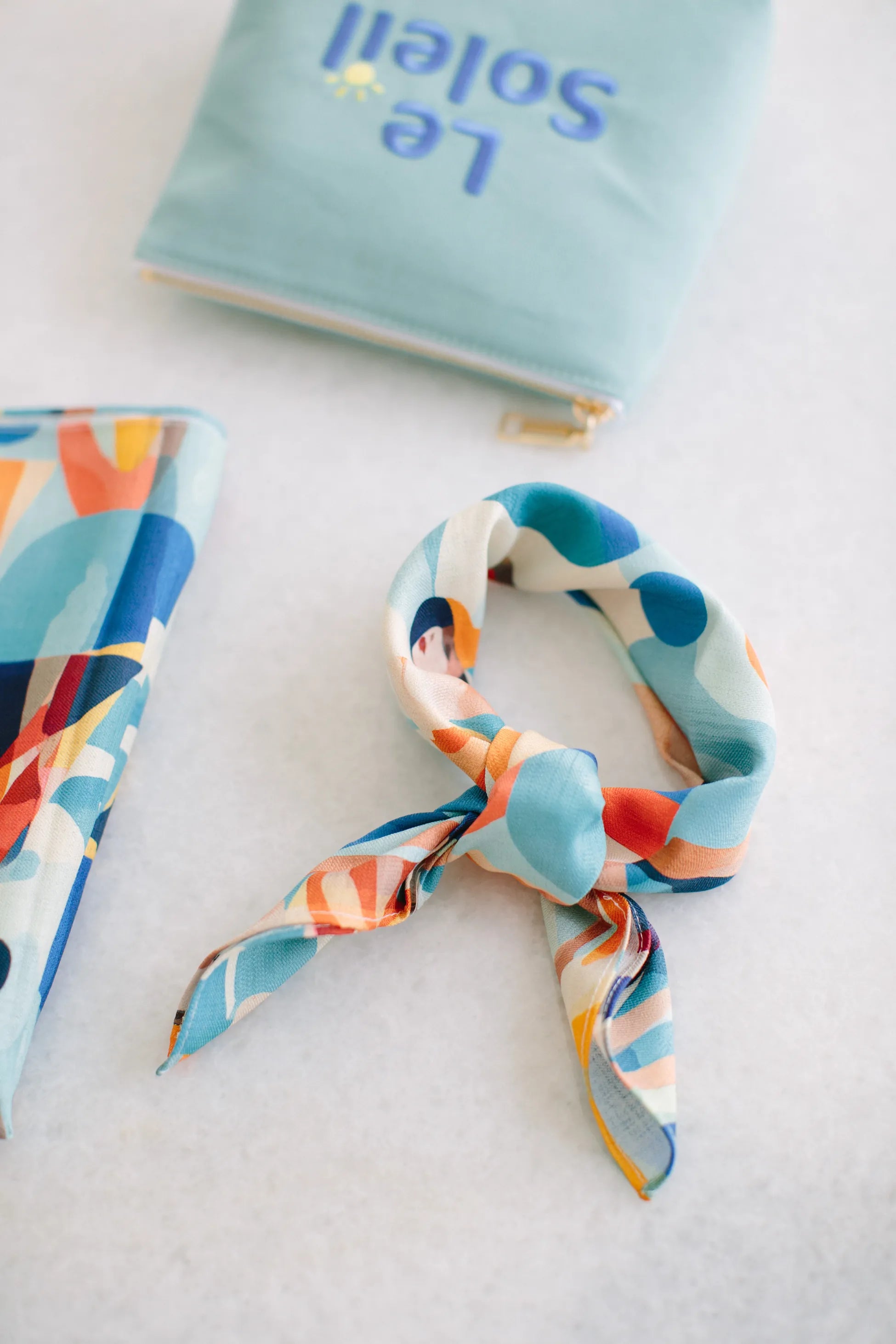Pure Paris-Sonia Bleu Keten Bandana & Pareo-Pareo & Bandana-1-Milagron.com