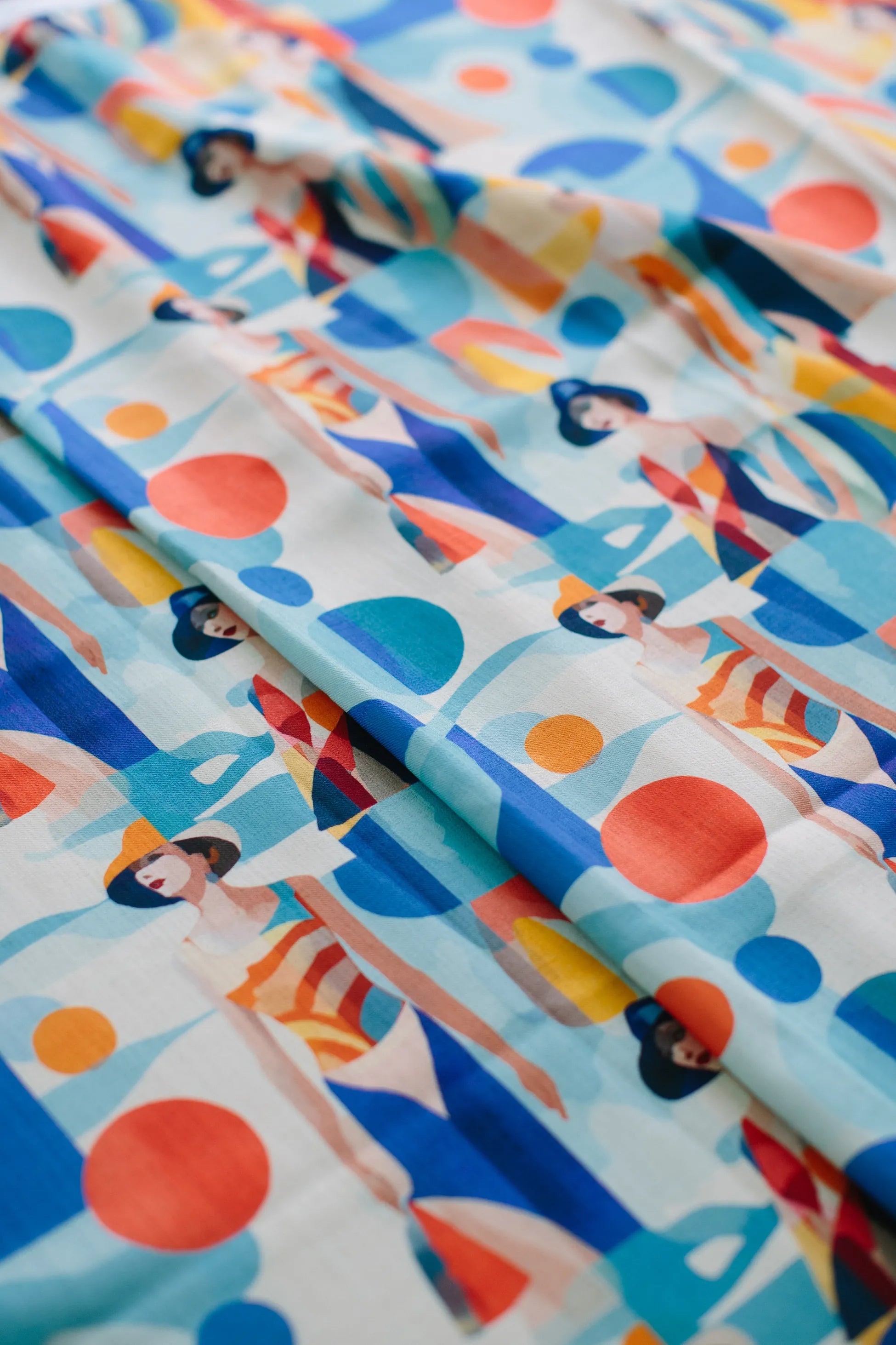 Pure Paris-Sonia Bleu Keten Bandana & Pareo-Pareo & Bandana-3-Milagron.com