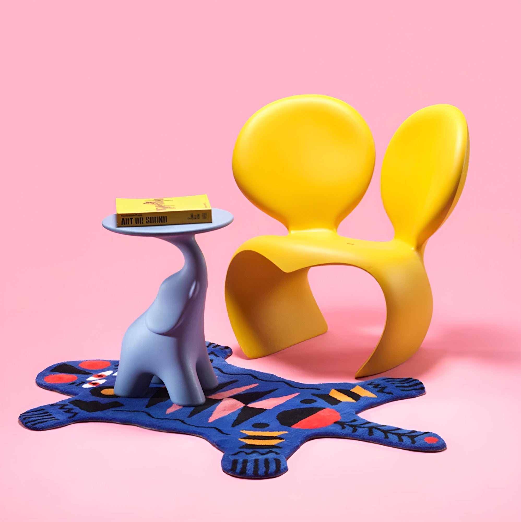 Qeeboo-Don't F**K With The Mouse Sarı Koltuk-Koltuk & Berjer-2-Milagron.com