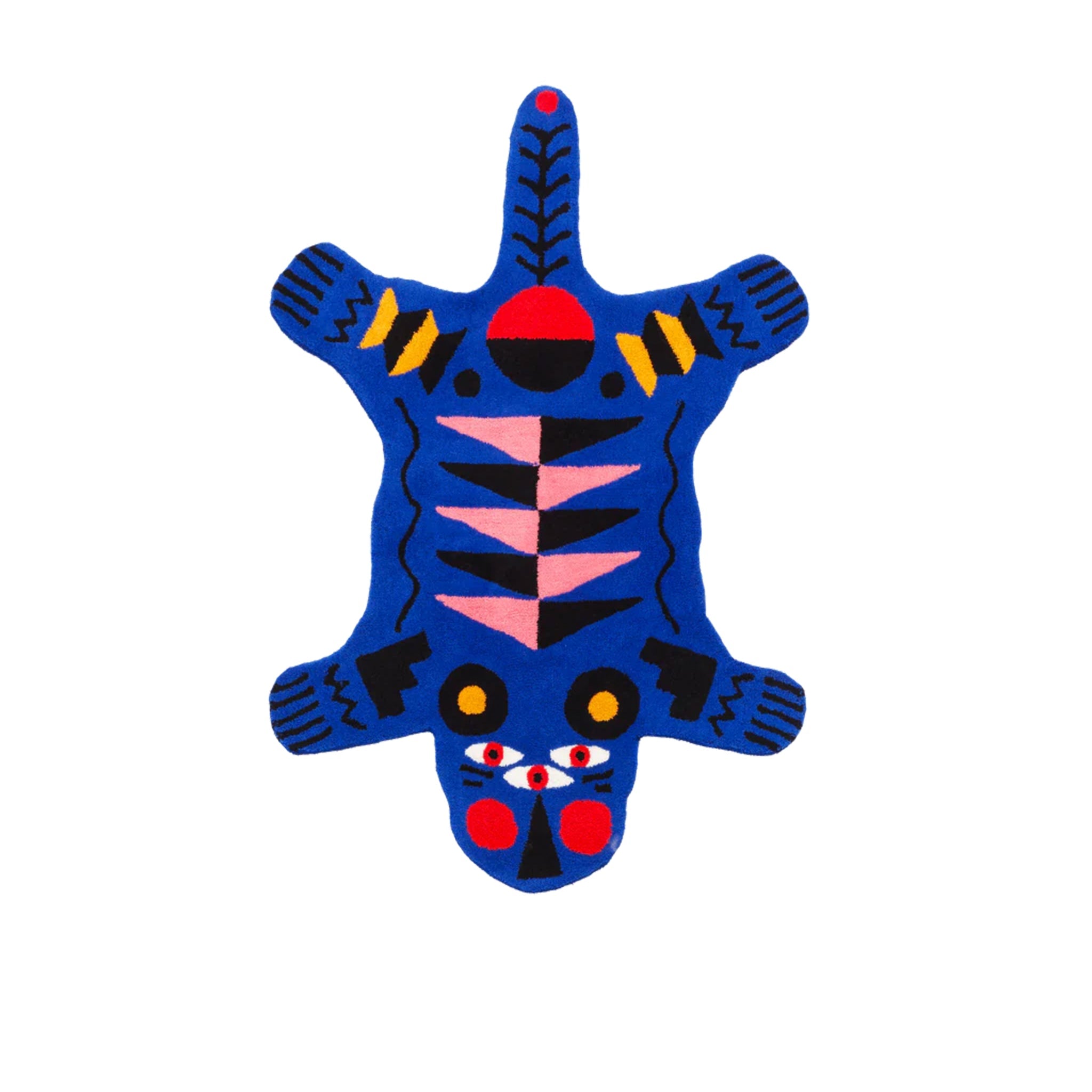 Oggian Blue Panter Büyük Boy Halı (128Cm X 200Cm)