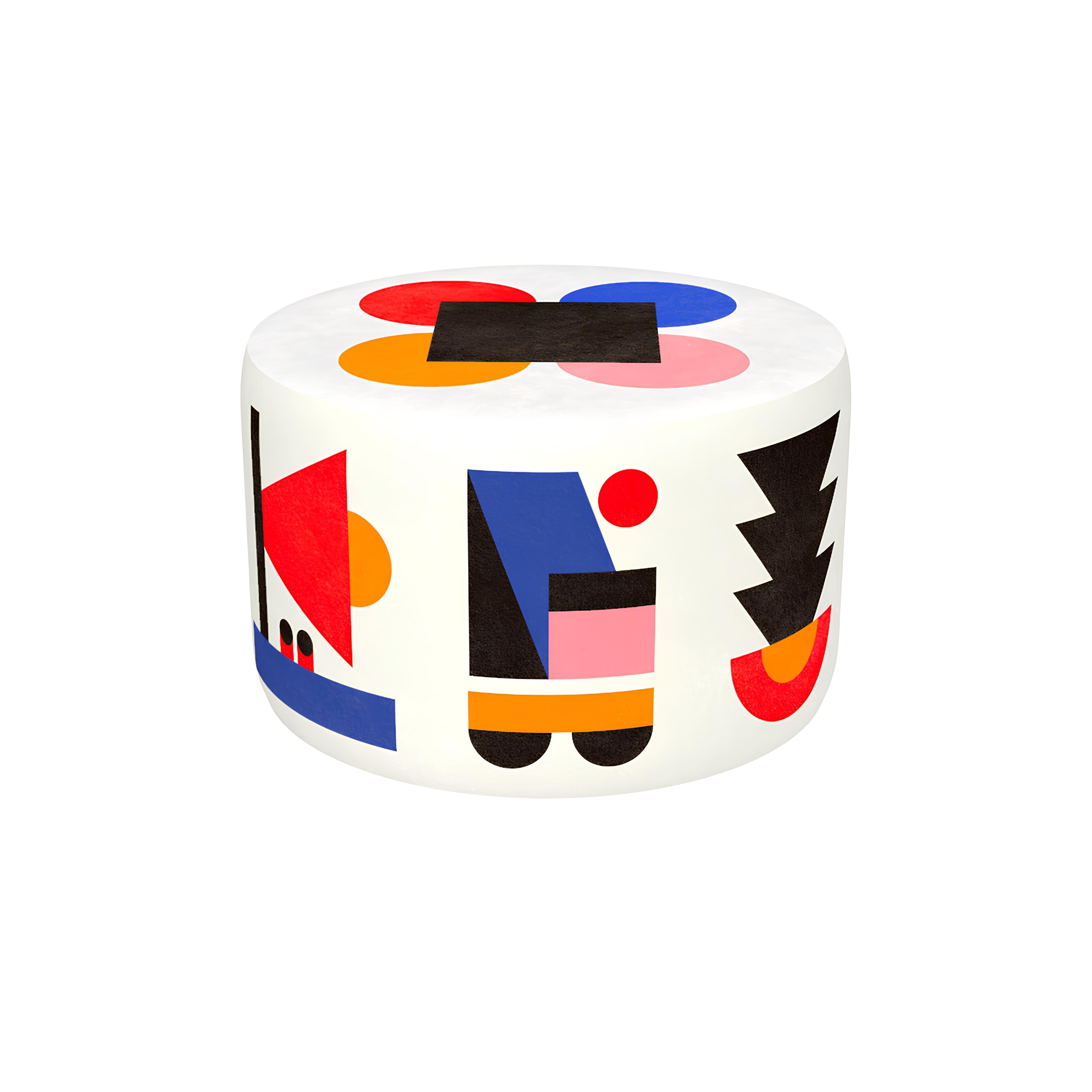 Qeeboo-Pouf Oggian Home Design Beyaz M Puf-Puf-1-Milagron.com