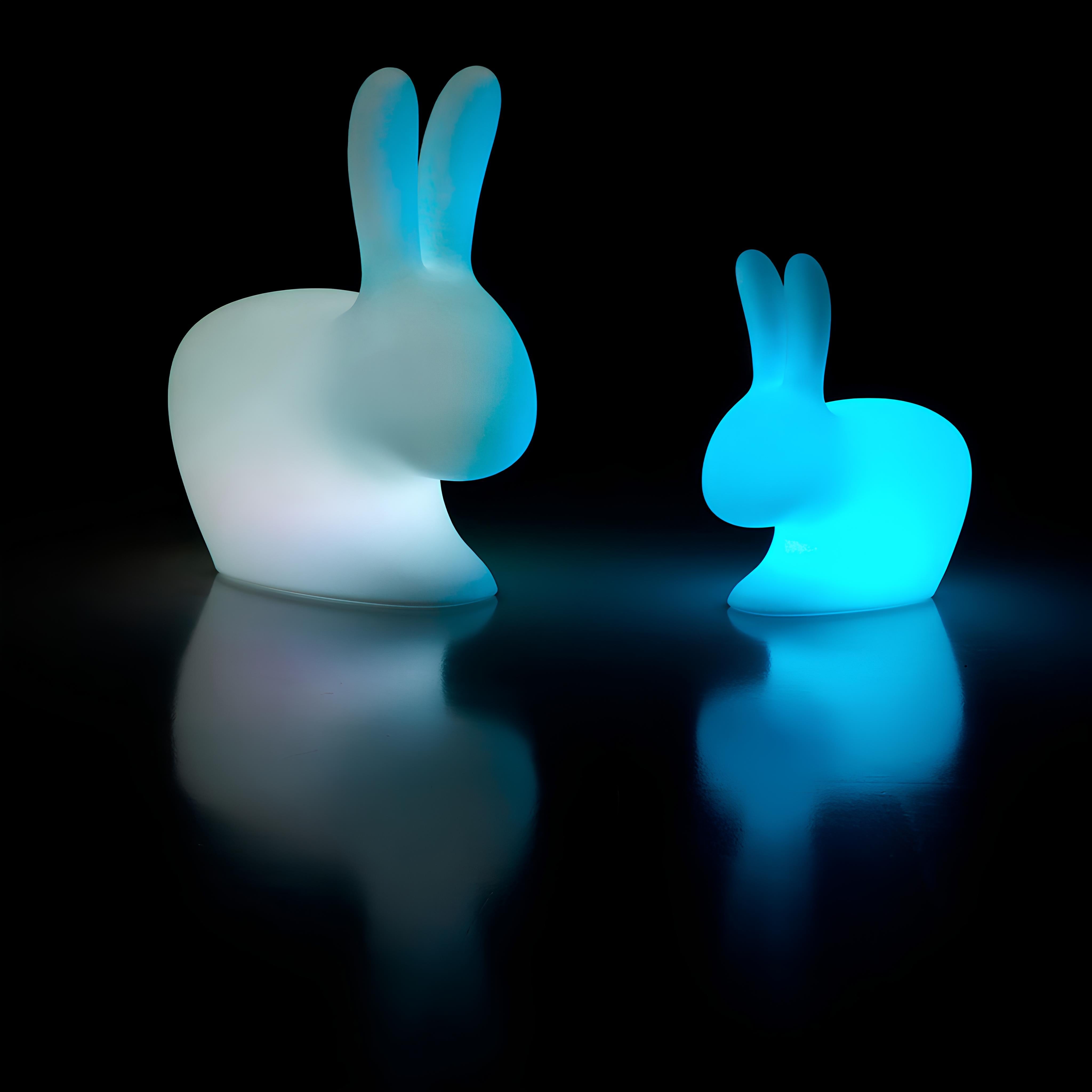 Qeeboo-Rabbit Led Işıklı Tabure-Sandalye & Tabure-4-Milagron.com