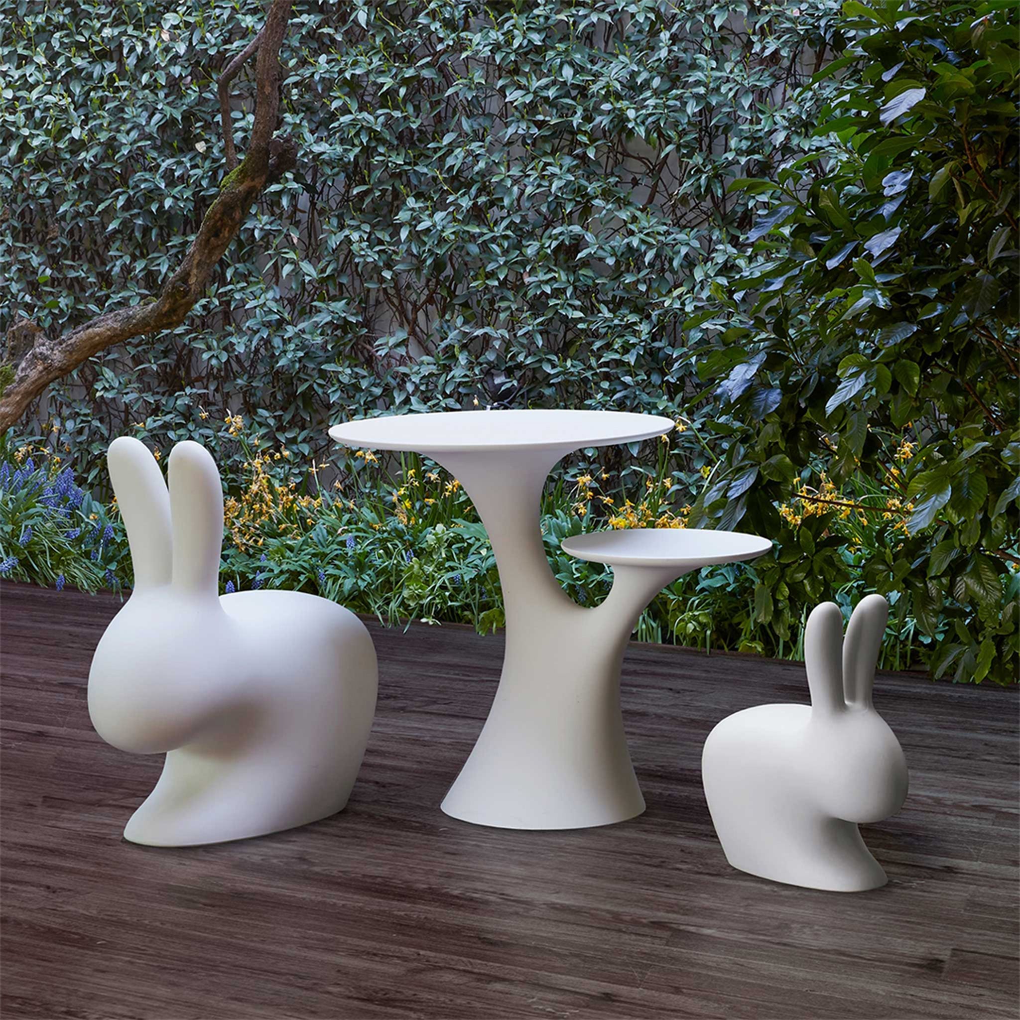 Rabbit Tree Beyaz İKi Başlıklı Sehpa