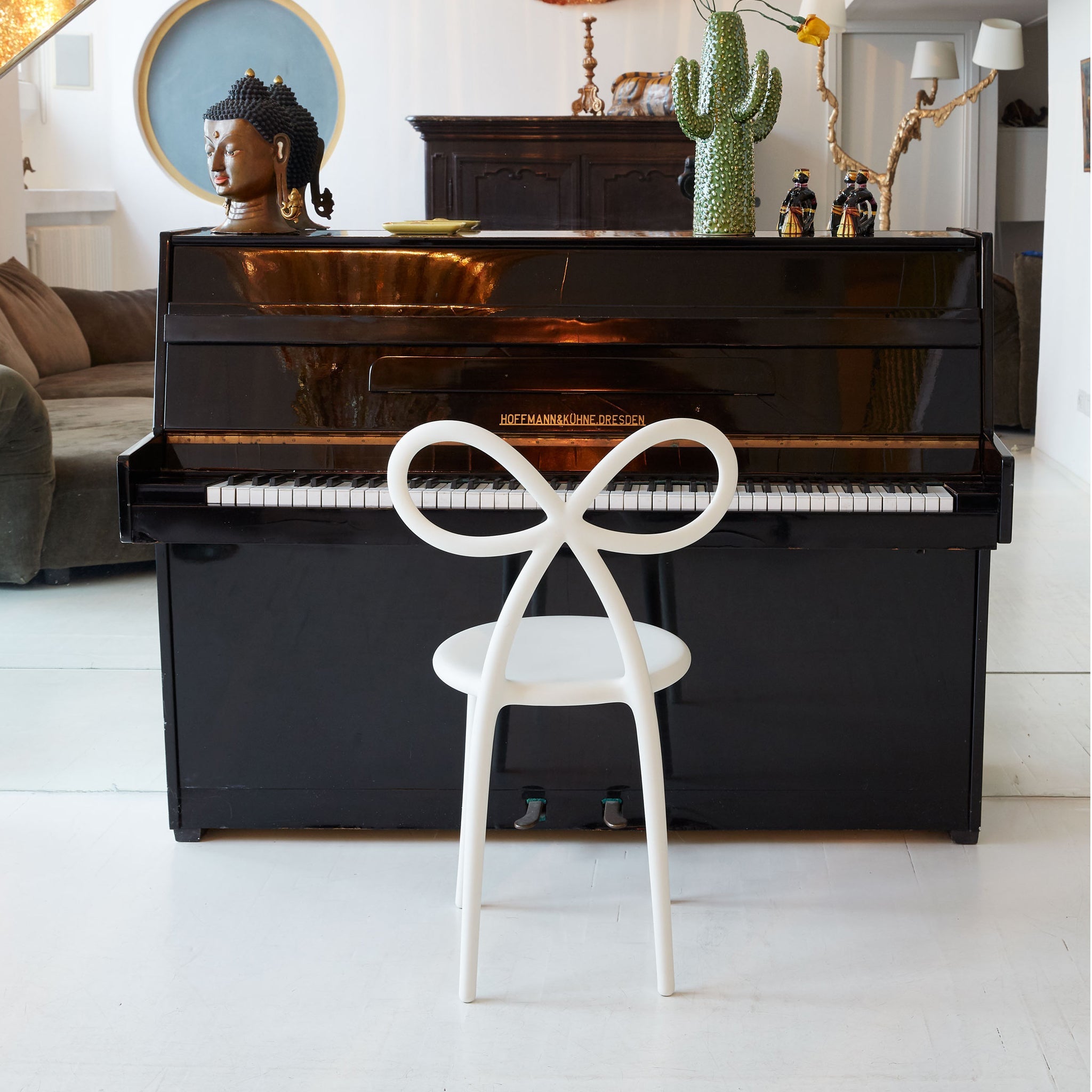 Qeeboo-Ribbon Beyaz Sandalye-Sandalye & Tabure-2-Milagron.com