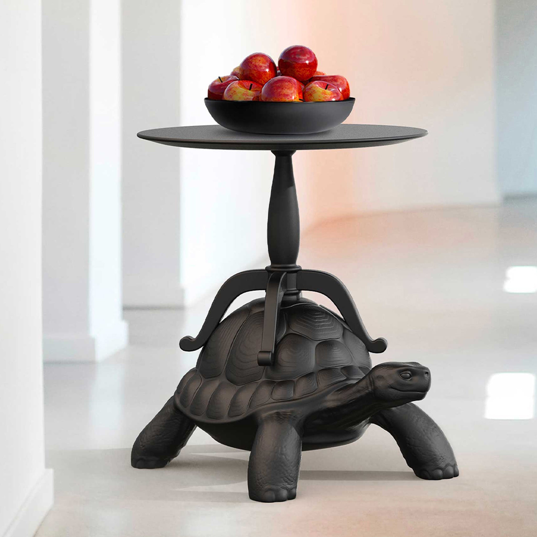 Qeeboo-Turtle Carry Siyah Sehpa-Sehpa-2-Milagron.com