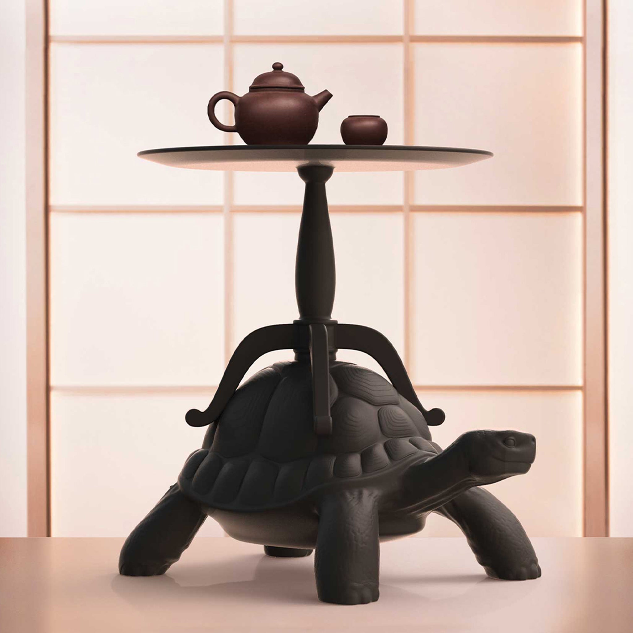 Qeeboo-Turtle Carry Siyah Sehpa-Sehpa-3-Milagron.com