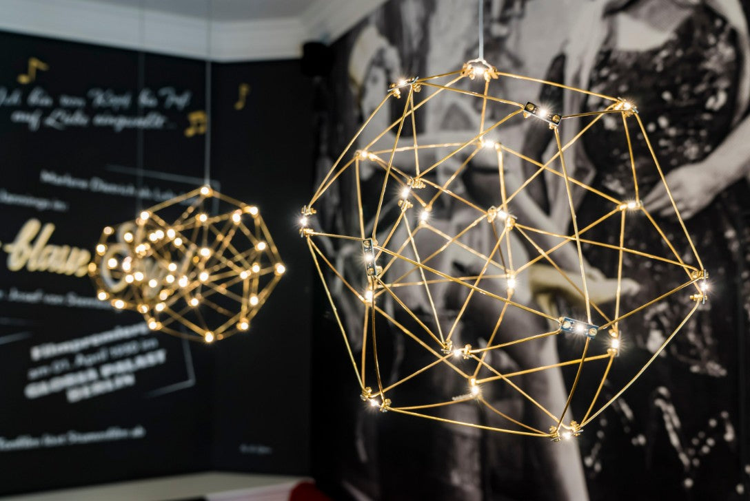 Cosmos Globe 20L Sarkit Gold Ø40X200 Cm 20X0.6W Led 2800K