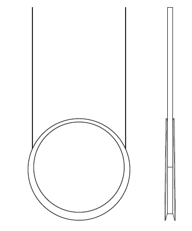 Moonlight Sarkit 1L Fossil Ø50Xh200 Cm 1Xledstrip 6.7W 2700K