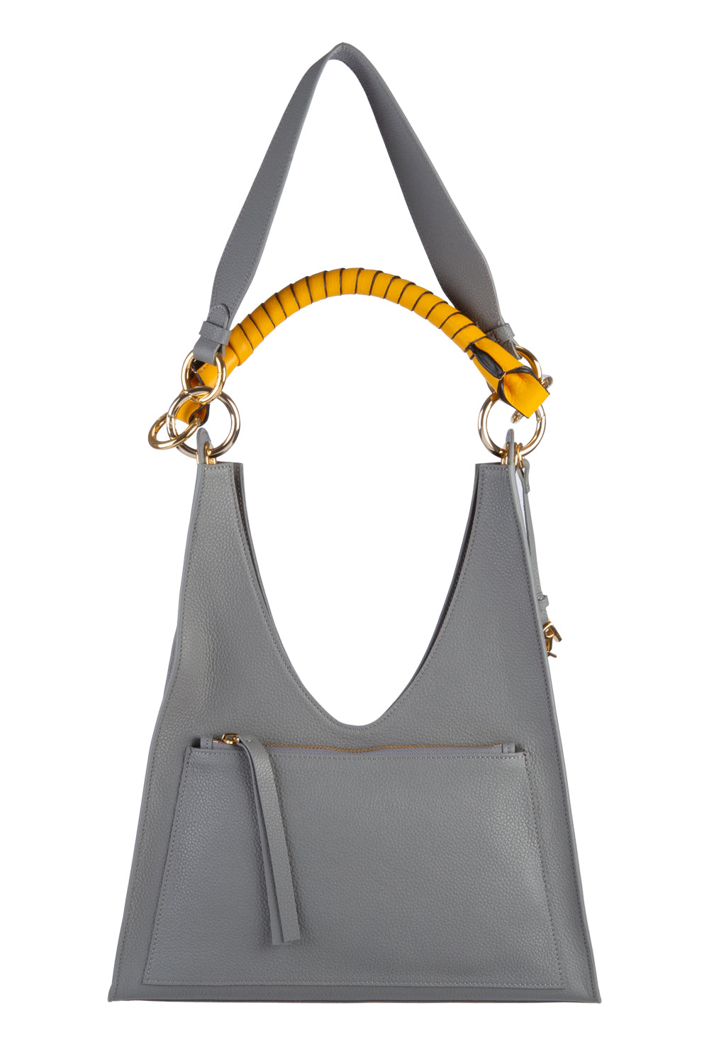 Aisa Bag- Gray & Gold - 2